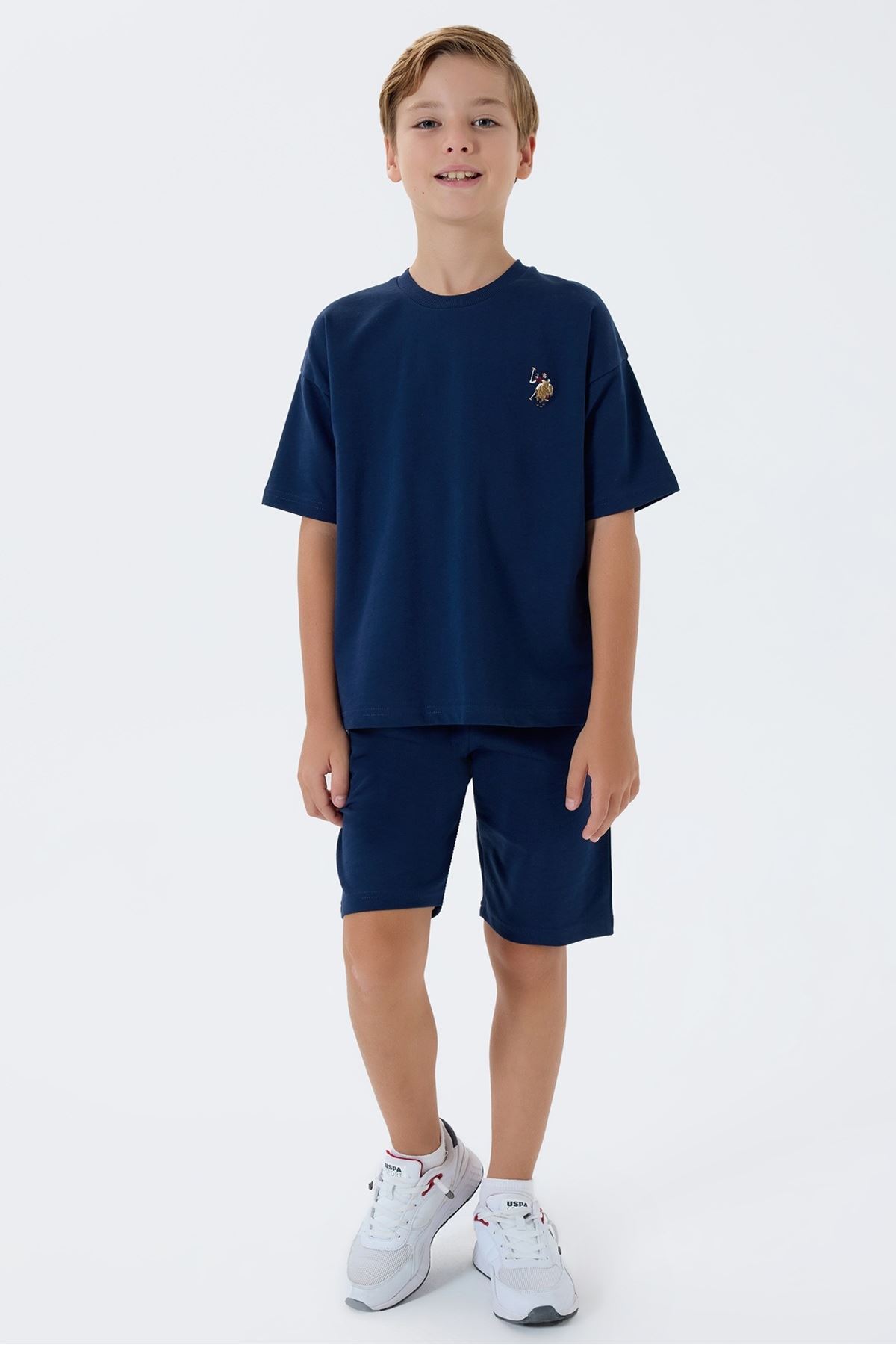 4-15 Yaş Lisanslı Us Polo Assn Erkek Çocuk Takım-Lacivert