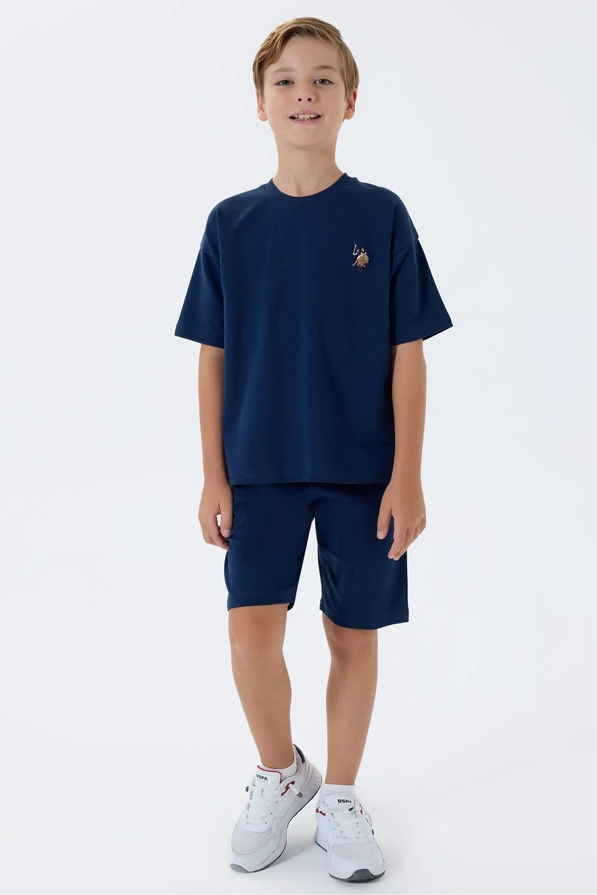 4-15 Yaş Lisanslı Us Polo Assn Erkek Çocuk Takım-Lacivert