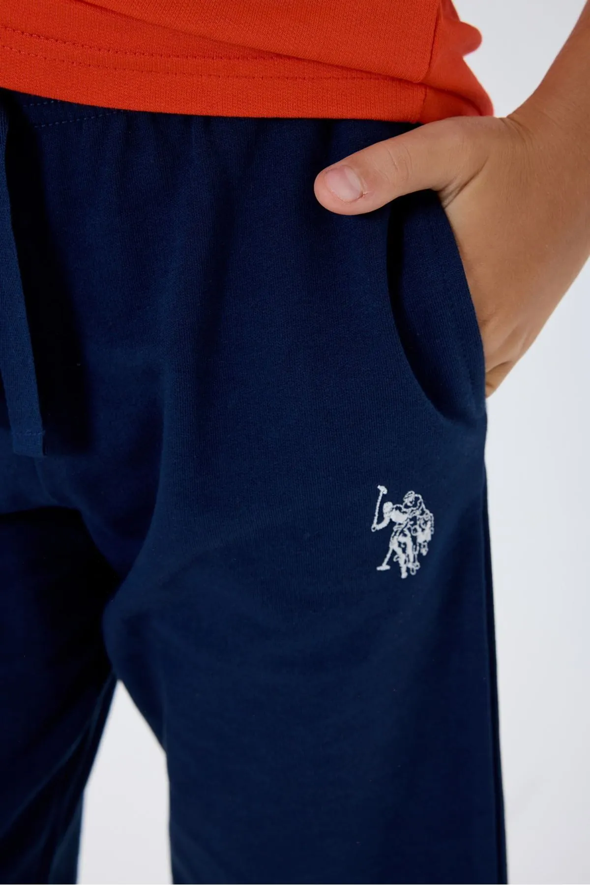 4-15 Yaş Lisanslı Us Polo Assn Erkek Çocuk Takım-Turuncu