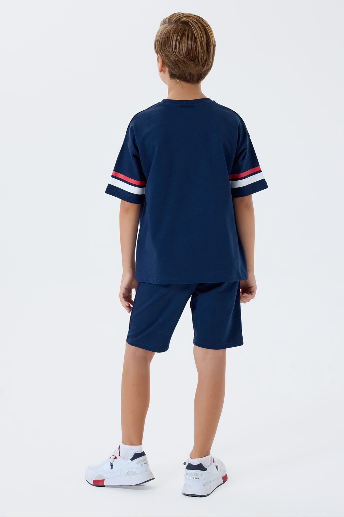 4-15 Yaş Lisanslı Us Polo Assn Erkek Çocuk Takım-Lacivert