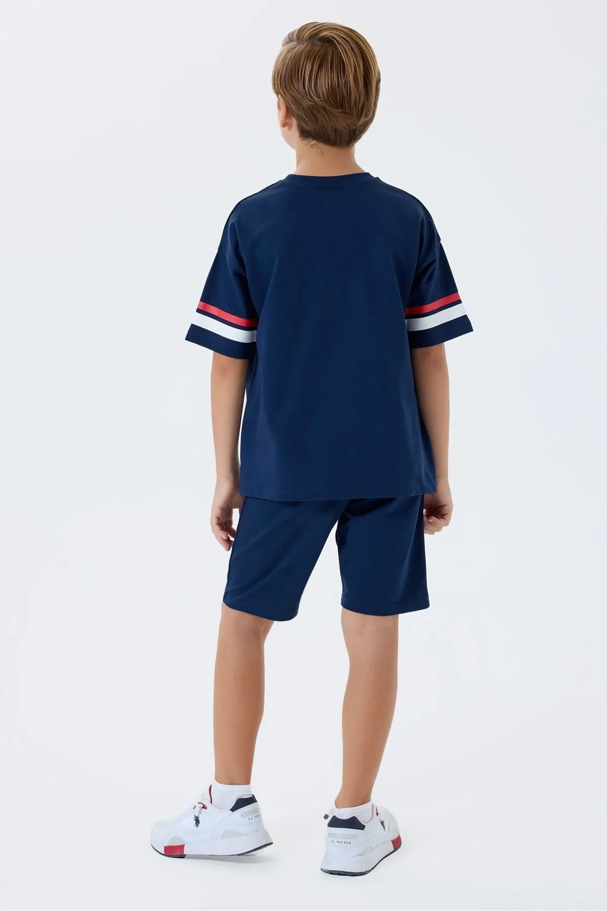 4-15 Yaş Lisanslı Us Polo Assn Erkek Çocuk Takım-Lacivert