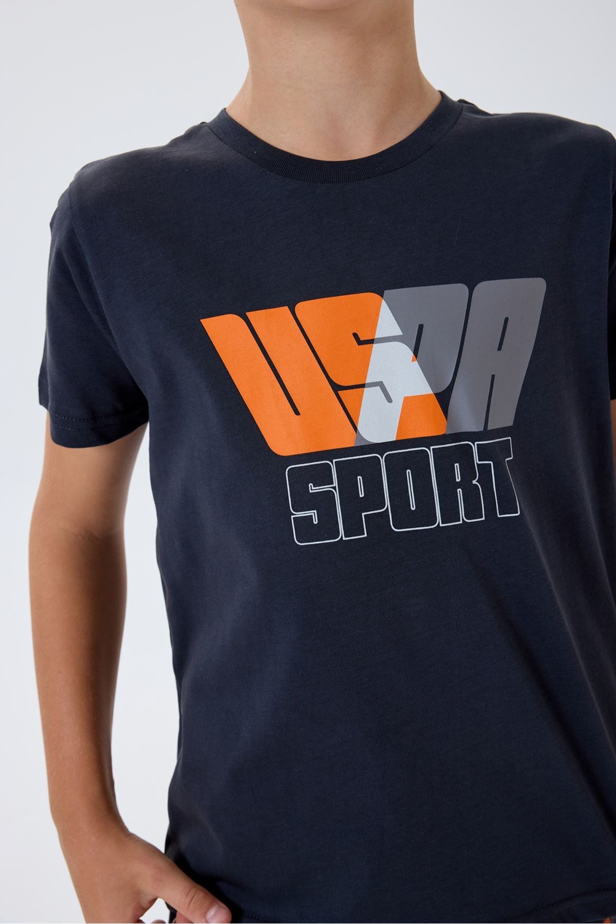 4-15 Yaş Lisanslı Us Polo Assn Erkek Çocuk Takım-Antrasit