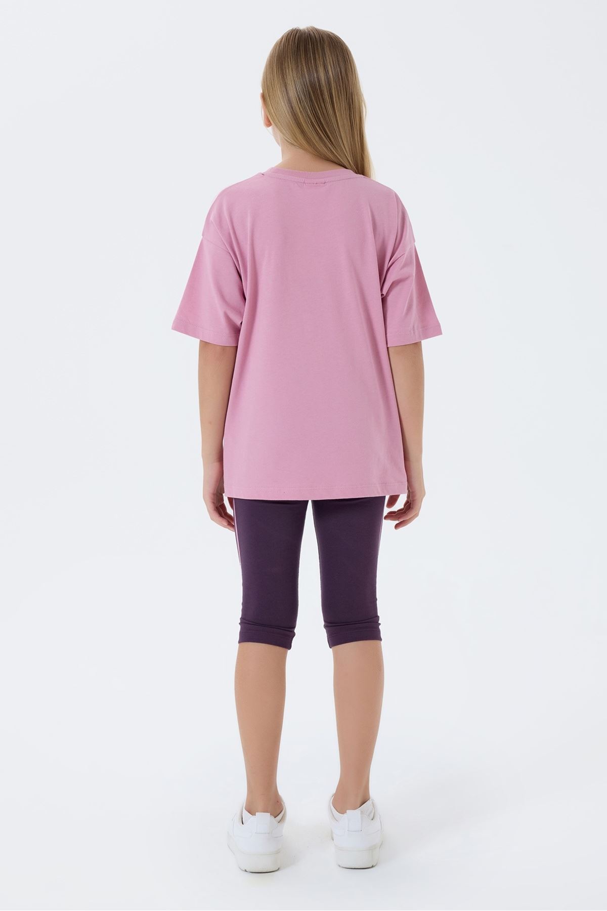 4-15 Yaş Lisanslı Us Polo Assn Kız Çocuk Takım-Pembe