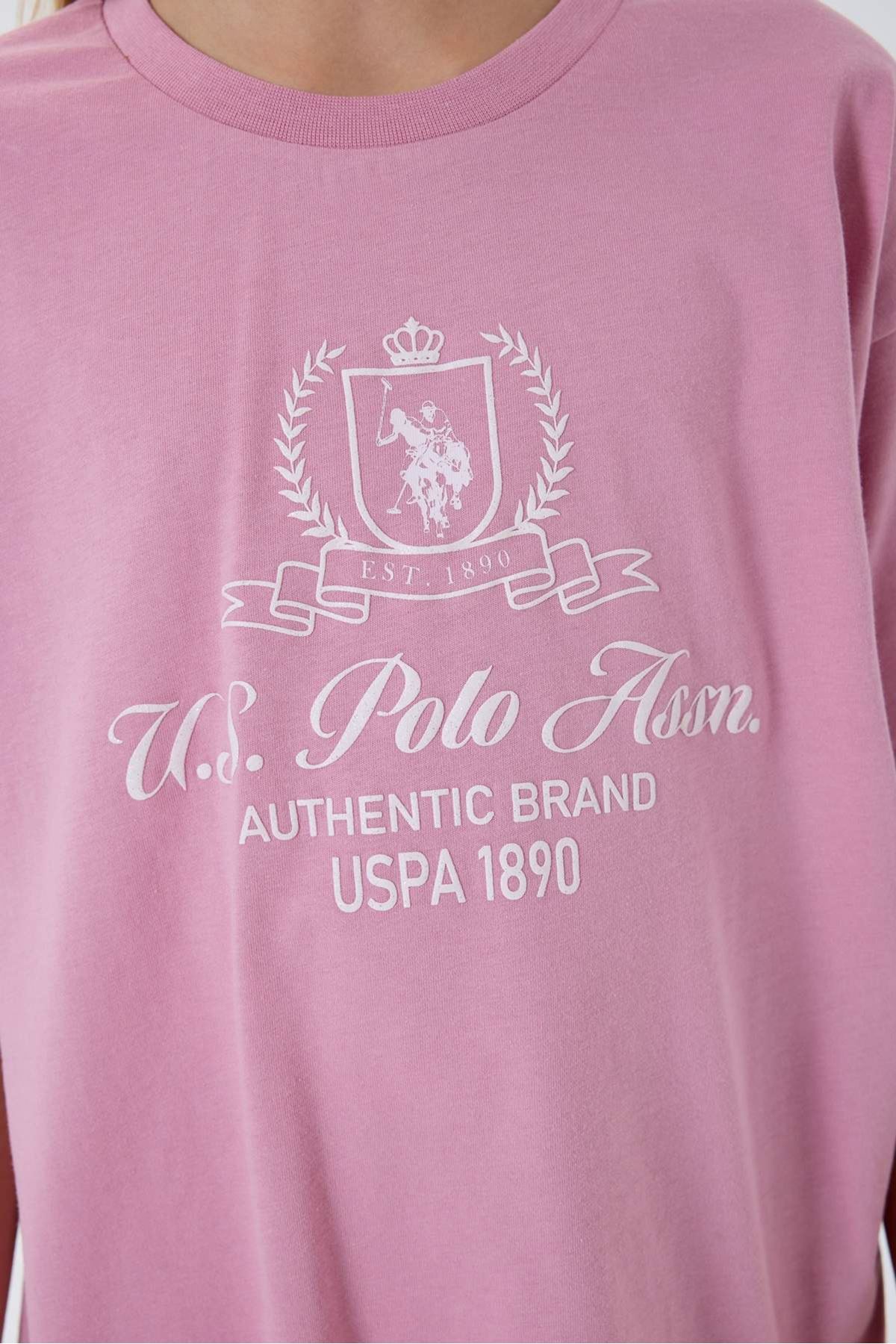 4-15 Yaş Lisanslı Us Polo Assn Kız Çocuk Takım-Pembe