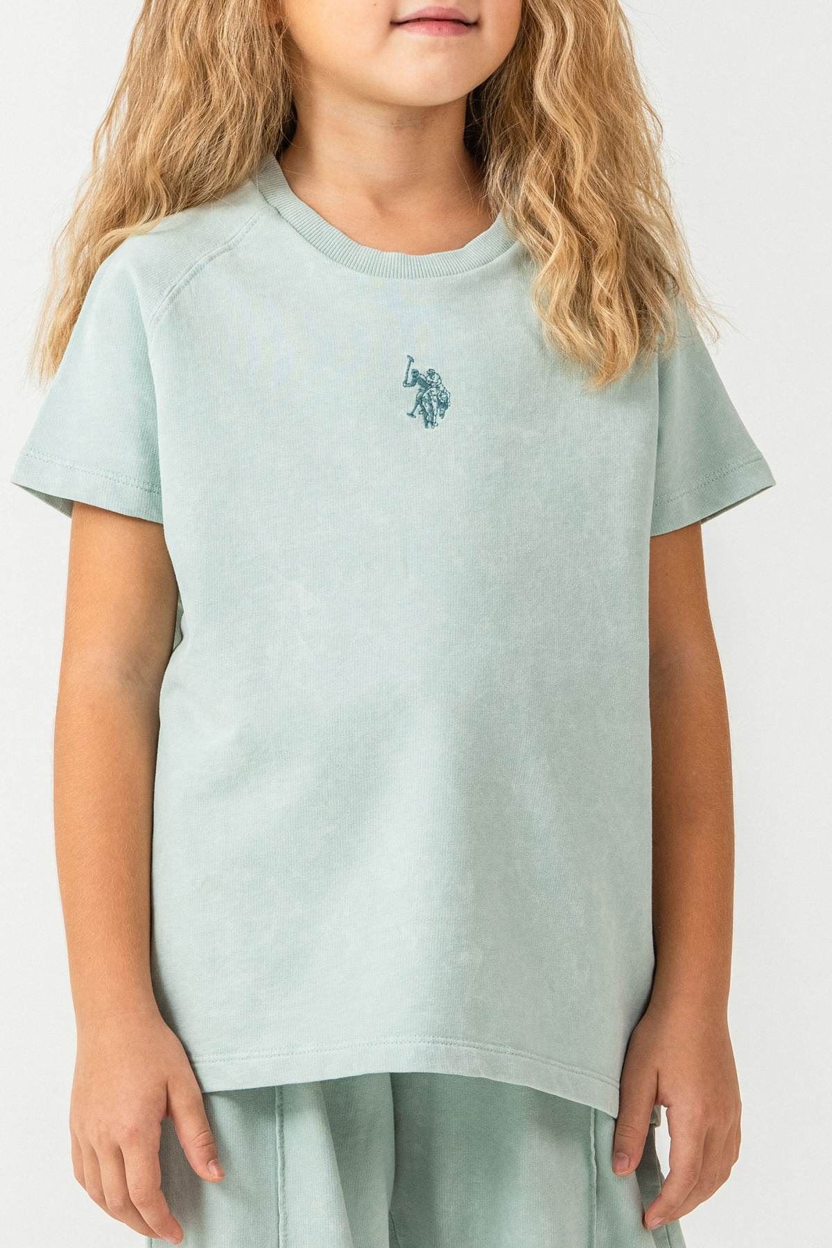 4-15 Yaş Lisanslı Us Polo Assn Kız Çocuk Takım-Su Yeşili