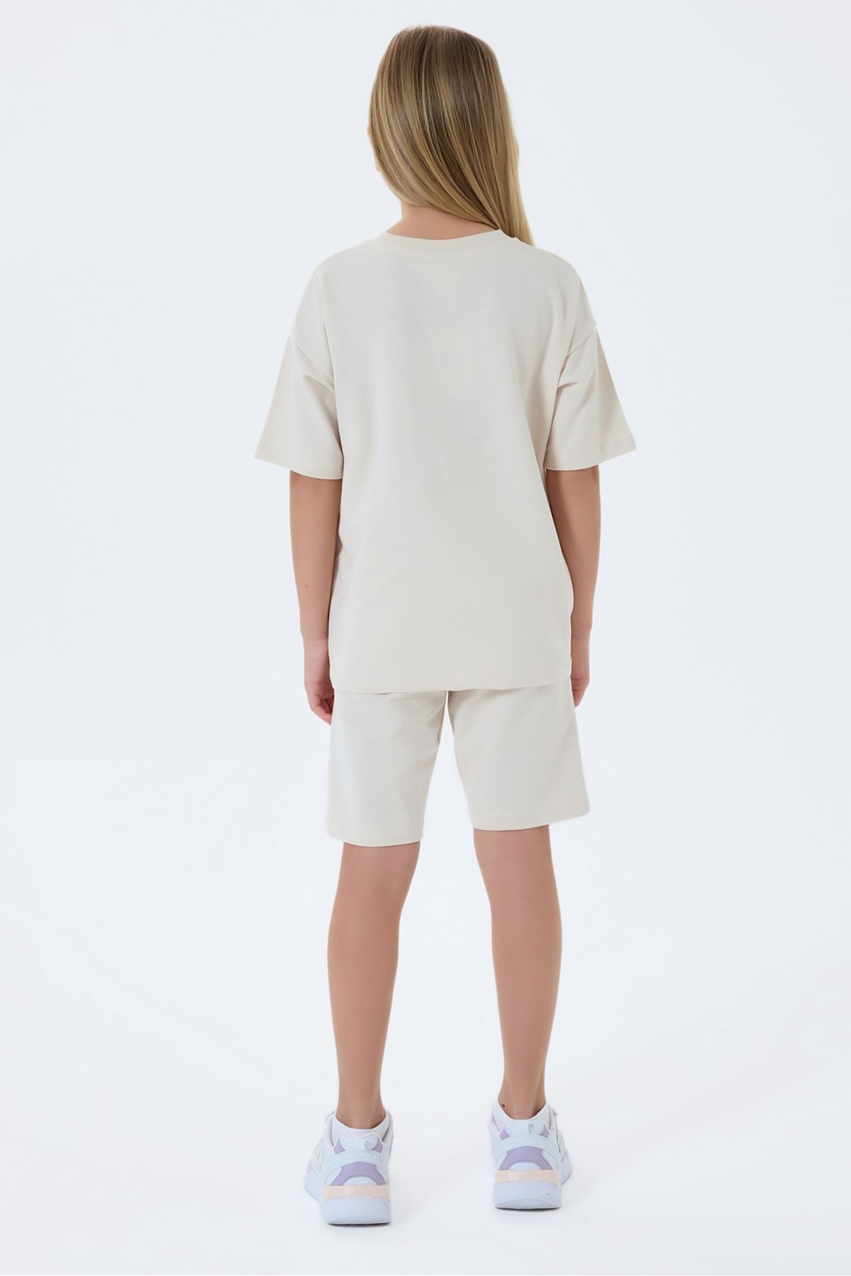 4-15 Yaş Lisanslı Us Polo Assn Kız Çocuk Takım-Latte