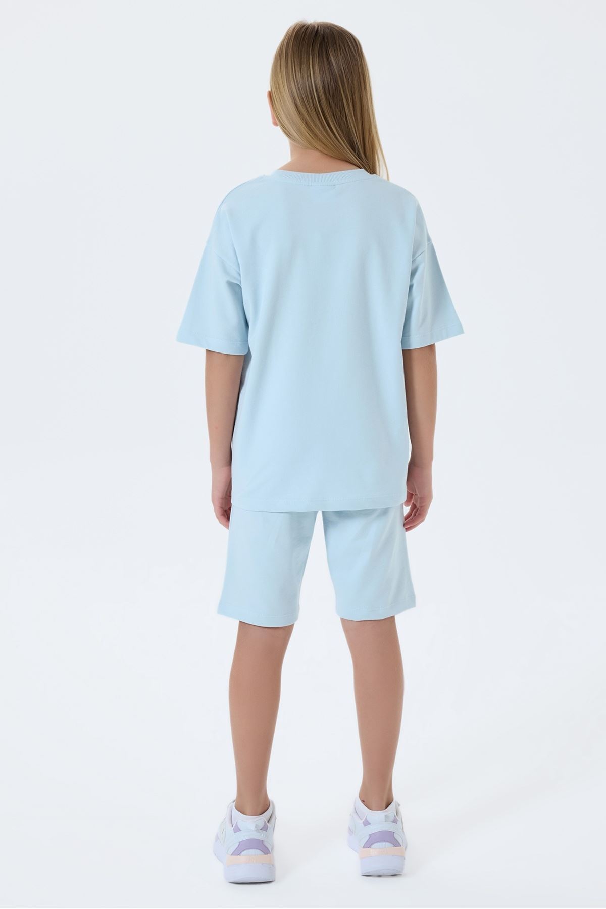 4-15 Yaş Lisanslı Us Polo Assn Kız Çocuk Takım-Mavi