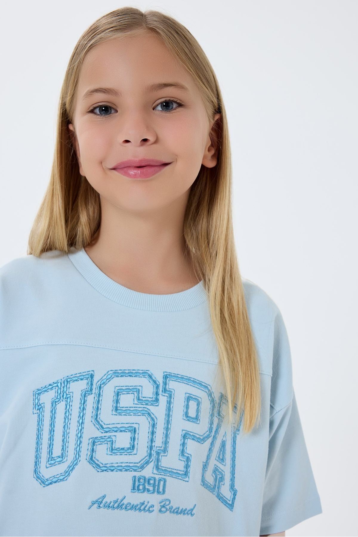 4-15 Yaş Lisanslı Us Polo Assn Kız Çocuk Takım-Mavi