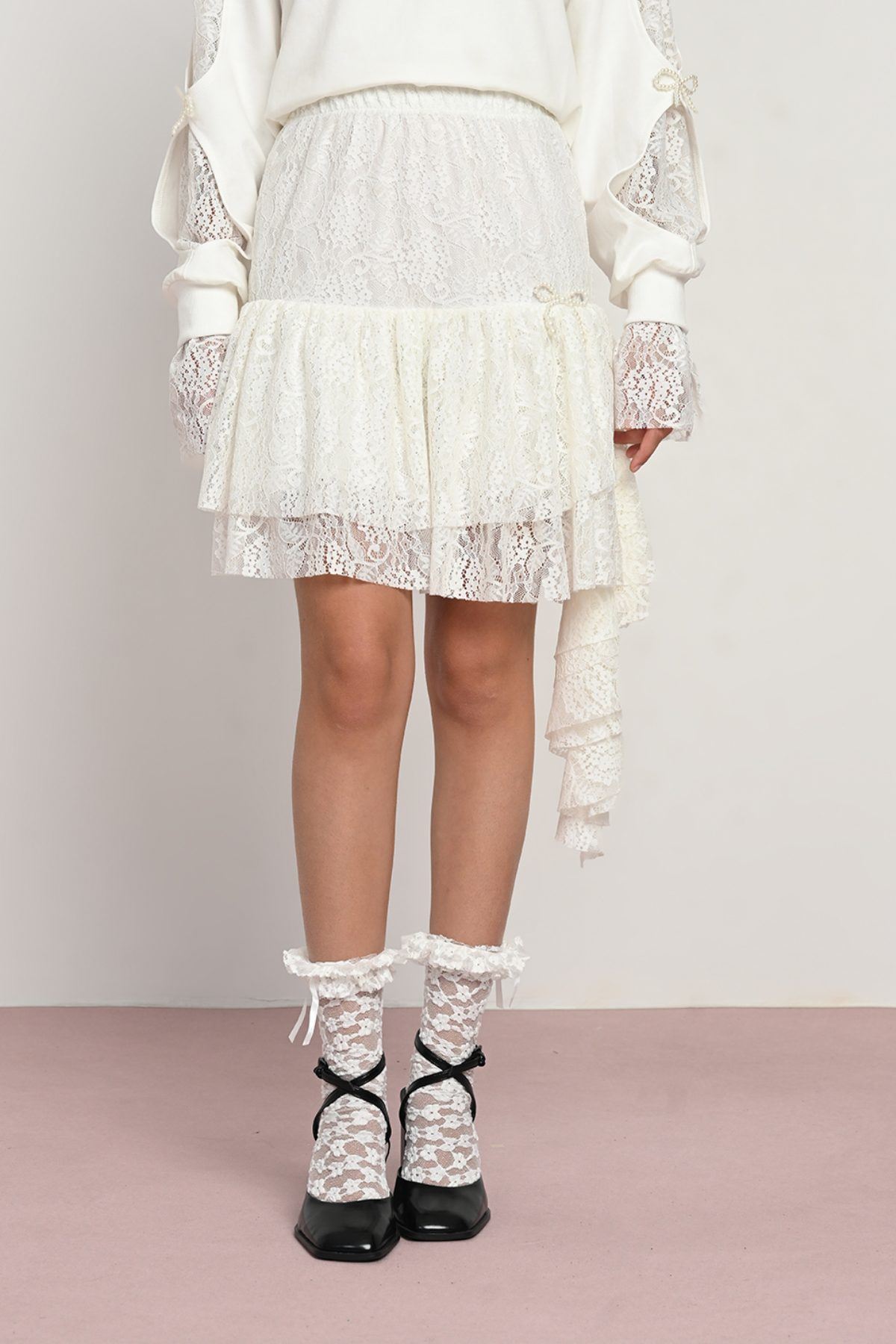 9-14 Yaş Modern Dreamy Kız Çocuk Takım-Ekru