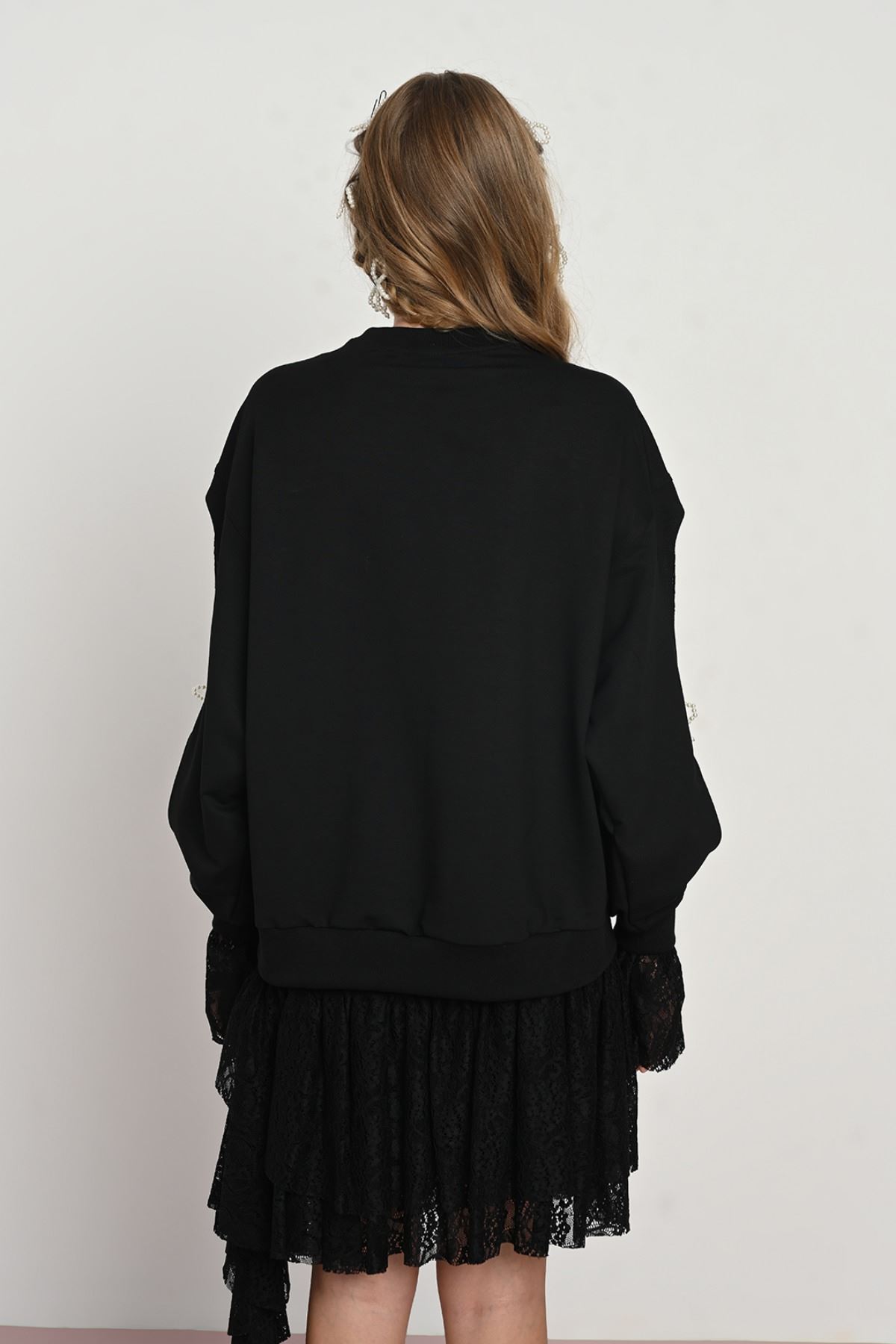 9-14 Yaş Modern Dreamy Kız Çocuk Takım-Siyah