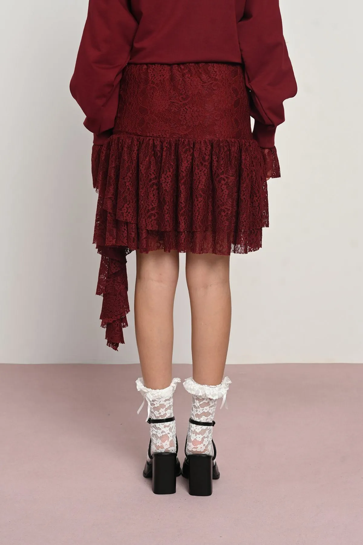 9-14 Yaş Modern Dreamy Kız Çocuk Takım-Bordo