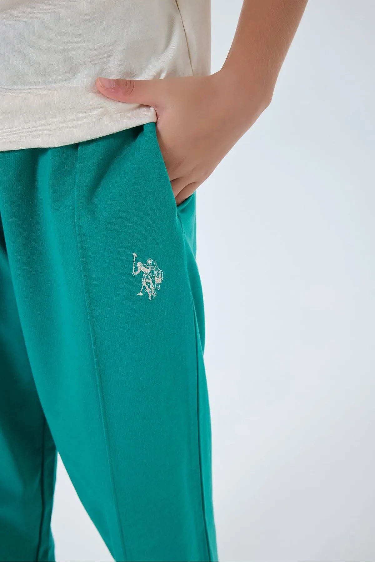4-15 Yaş Lisanslı Us Polo Assn Kız Çocuk Takım-Latte