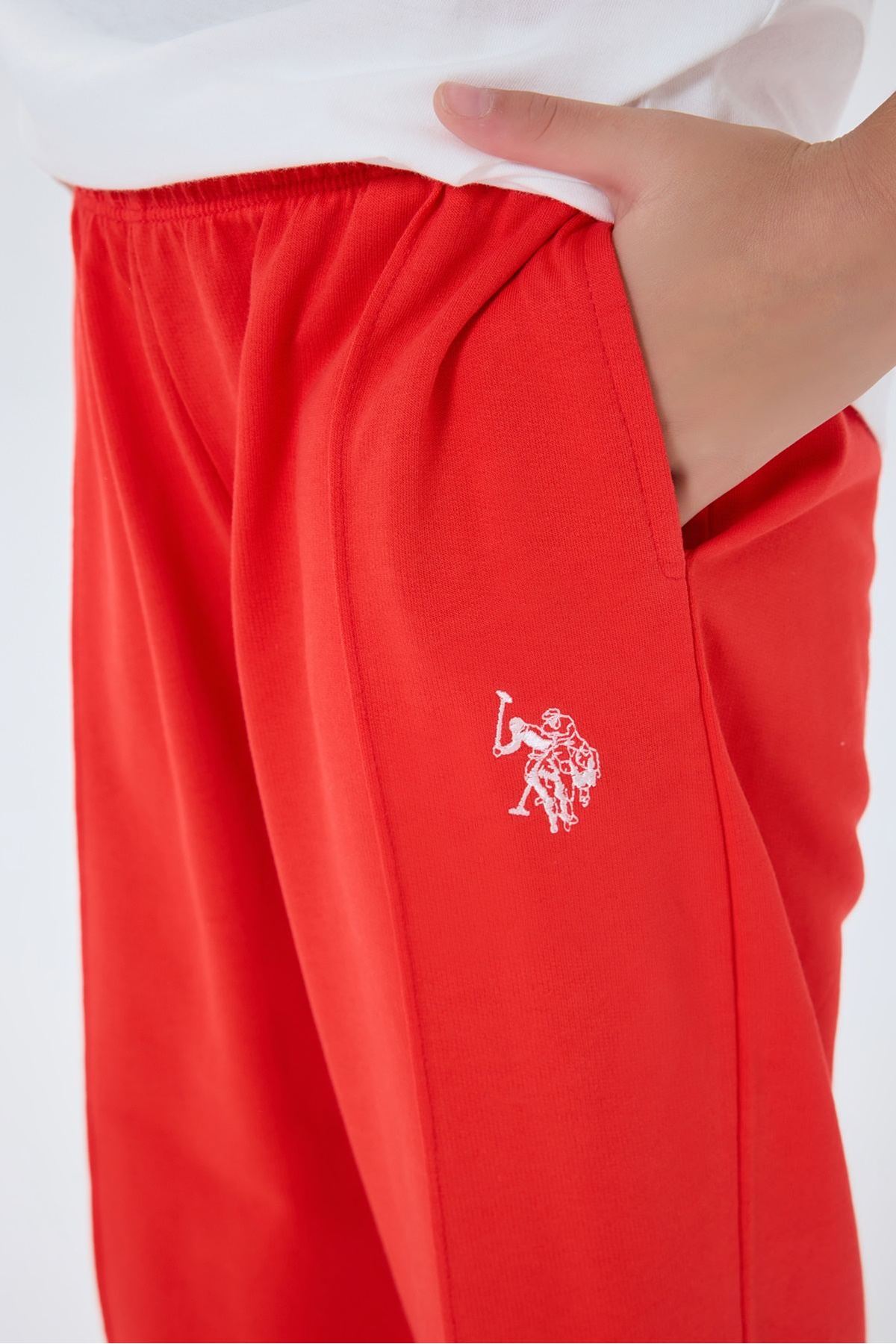 4-15 Yaş Lisanslı Us Polo Assn Kız Çocuk Takım-Ekru