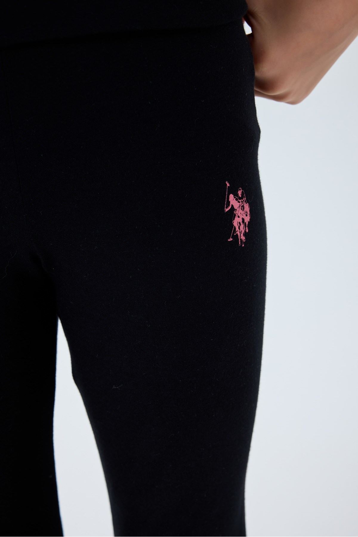 4-15 Yaş Lisanslı Us Polo Assn Kız Çocuk Takım-Siyah