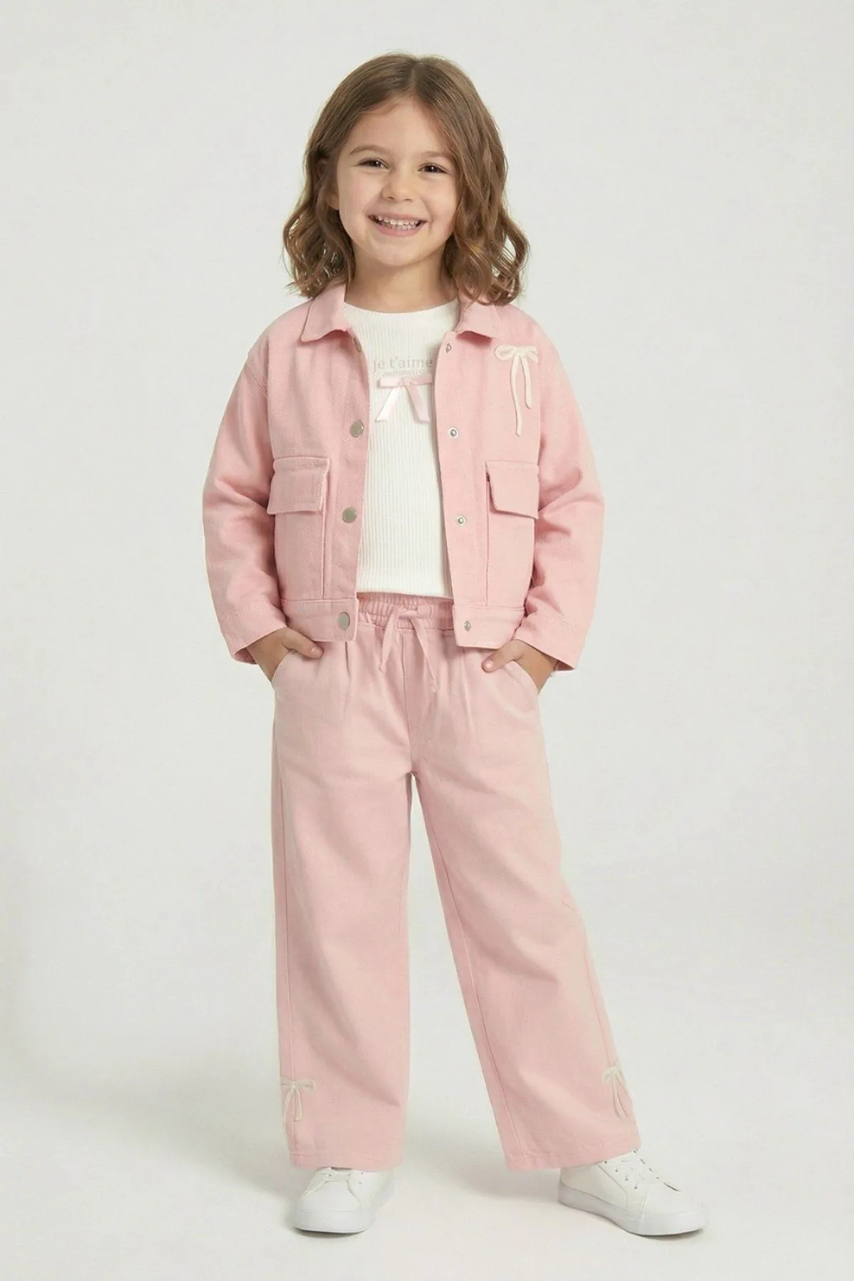 4-9 Yaş Mia Girls Kız Çocuk Pantolon-Pembe