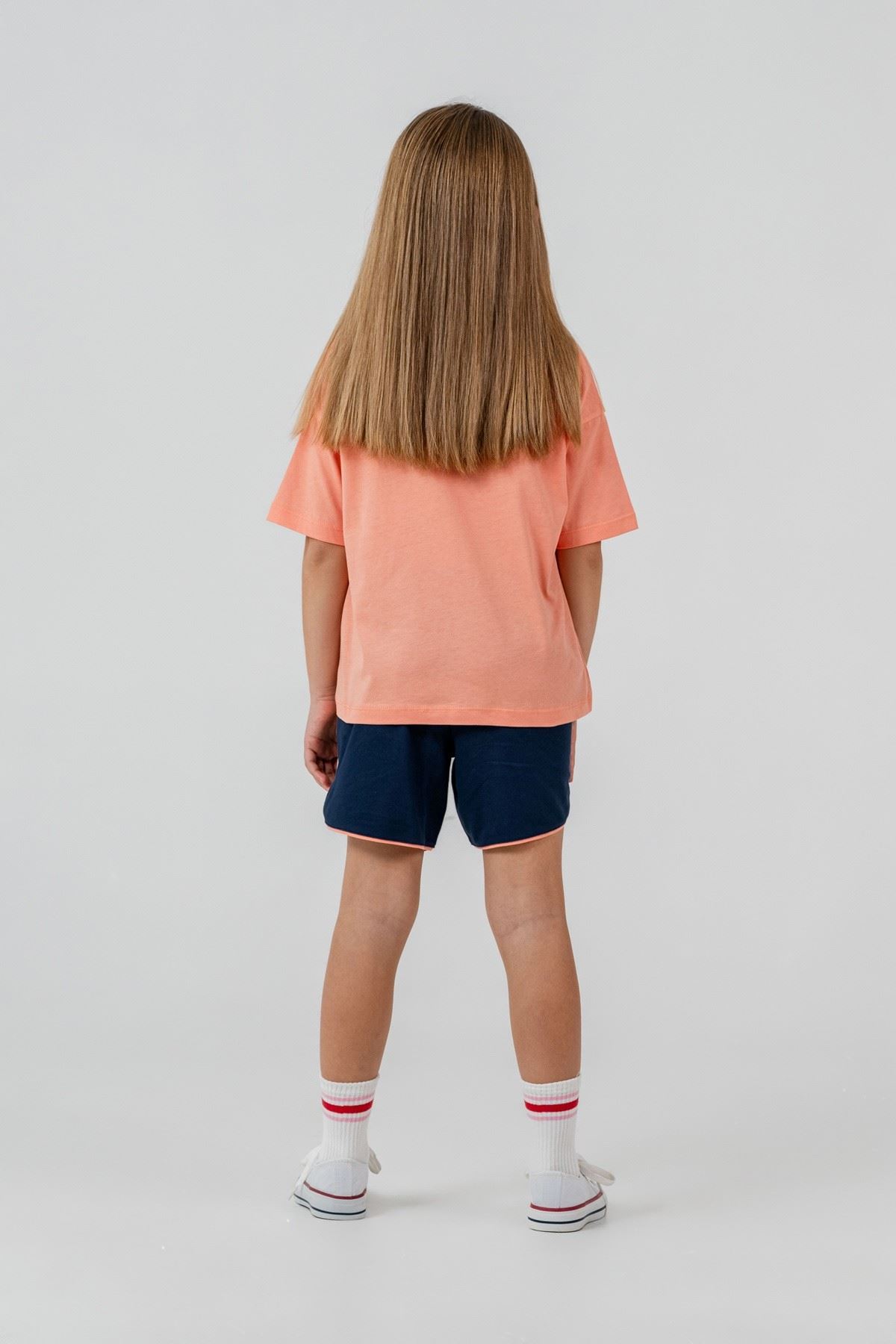 4-15 Yaş Lisanslı Us Polo Assn Kız Çocuk Takım-Somon