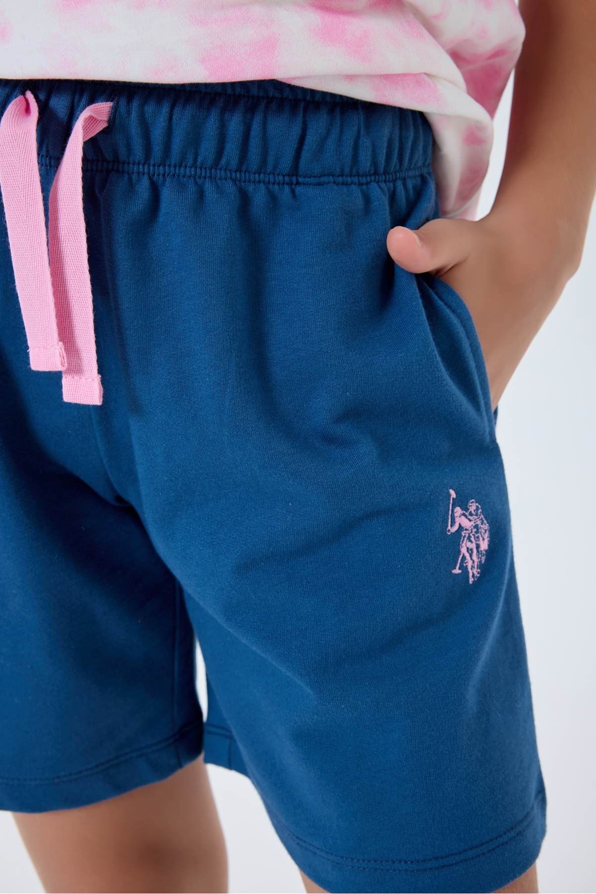 4-15 Yaş Lisanslı Us Polo Assn Kız Çocuk Takım-Pembe