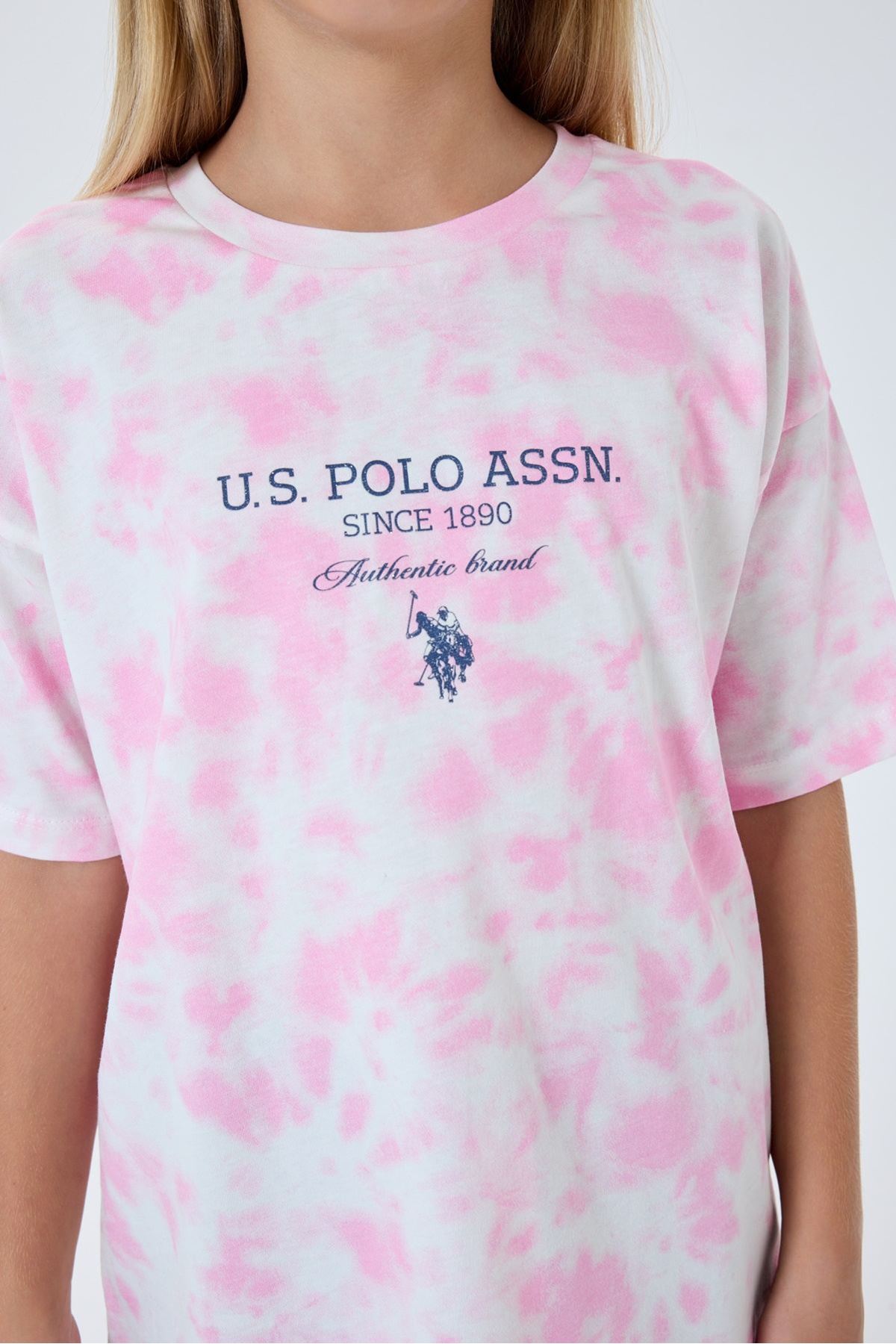 4-15 Yaş Lisanslı Us Polo Assn Kız Çocuk Takım-Pembe