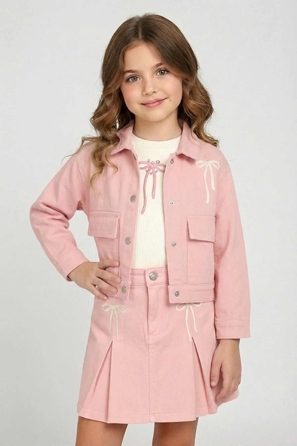 4-9 Yaş Mia Girls Kız Çocuk Ceket-Pembe