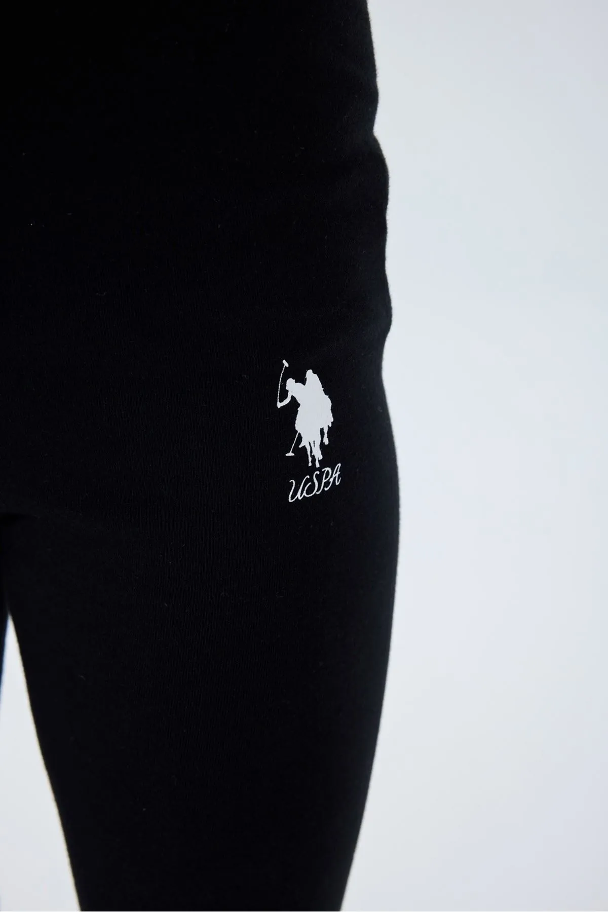 4-15 Yaş Lisanslı Us Polo Assn Kız Çocuk Takım-Siyah