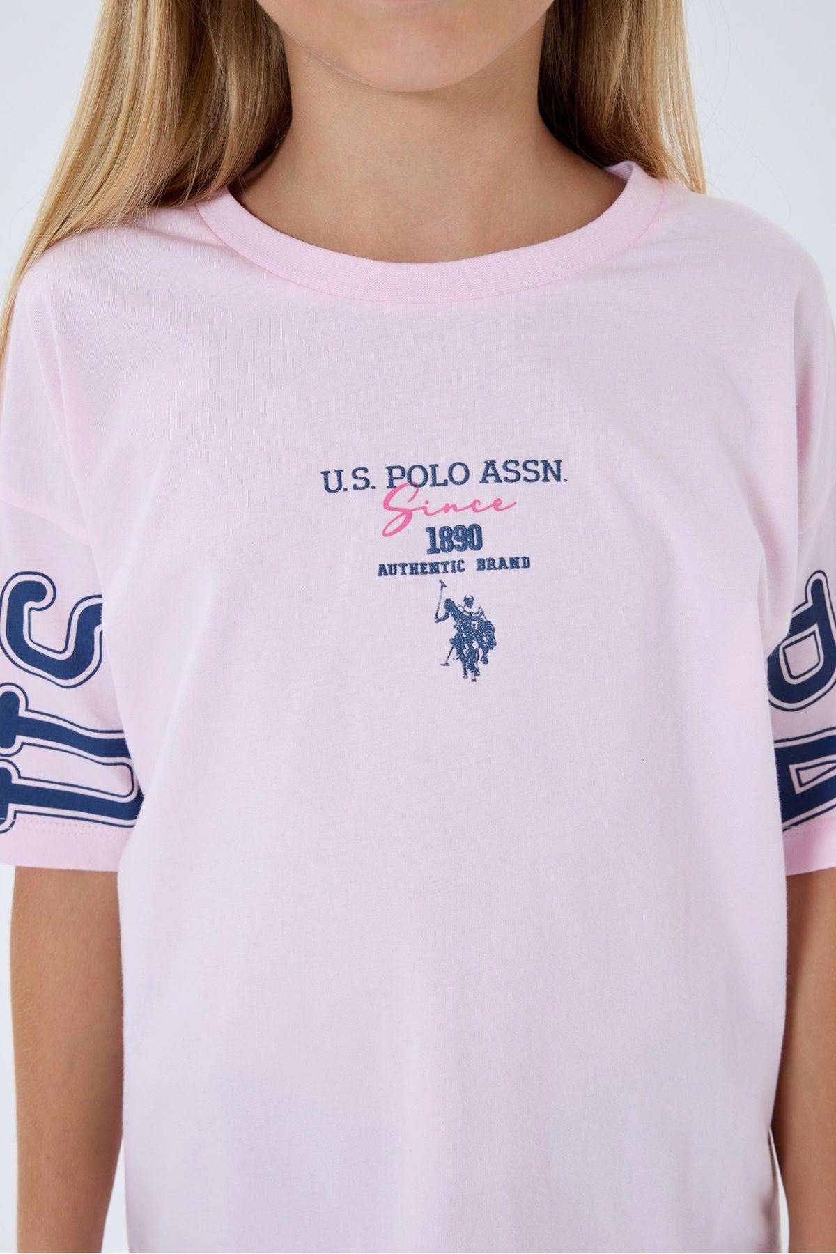 4-15 Yaş Lisanslı Us Polo Assn Kız Çocuk Takım-Lila