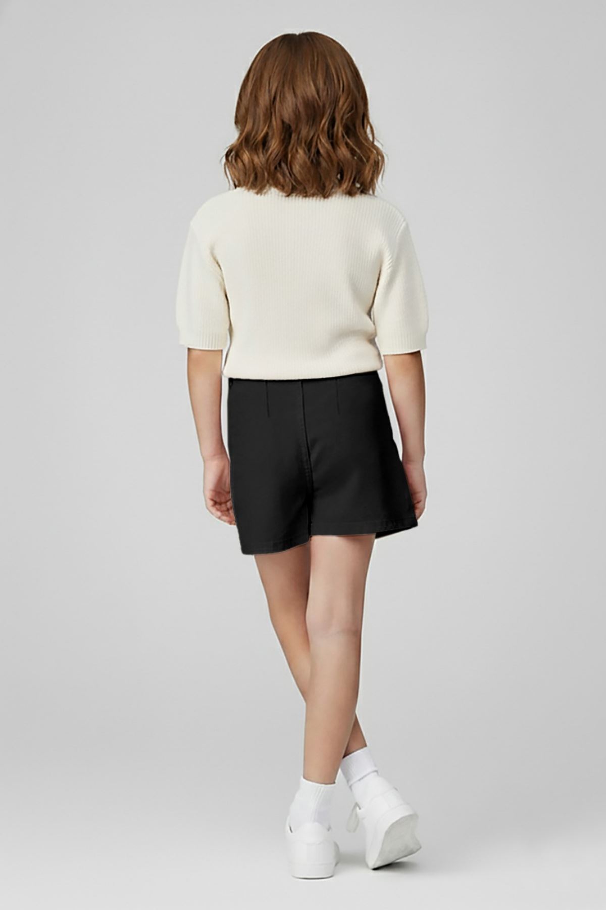 4-9 Yaş Mia Girls Kız Çocuk Şort Etek-Siyah