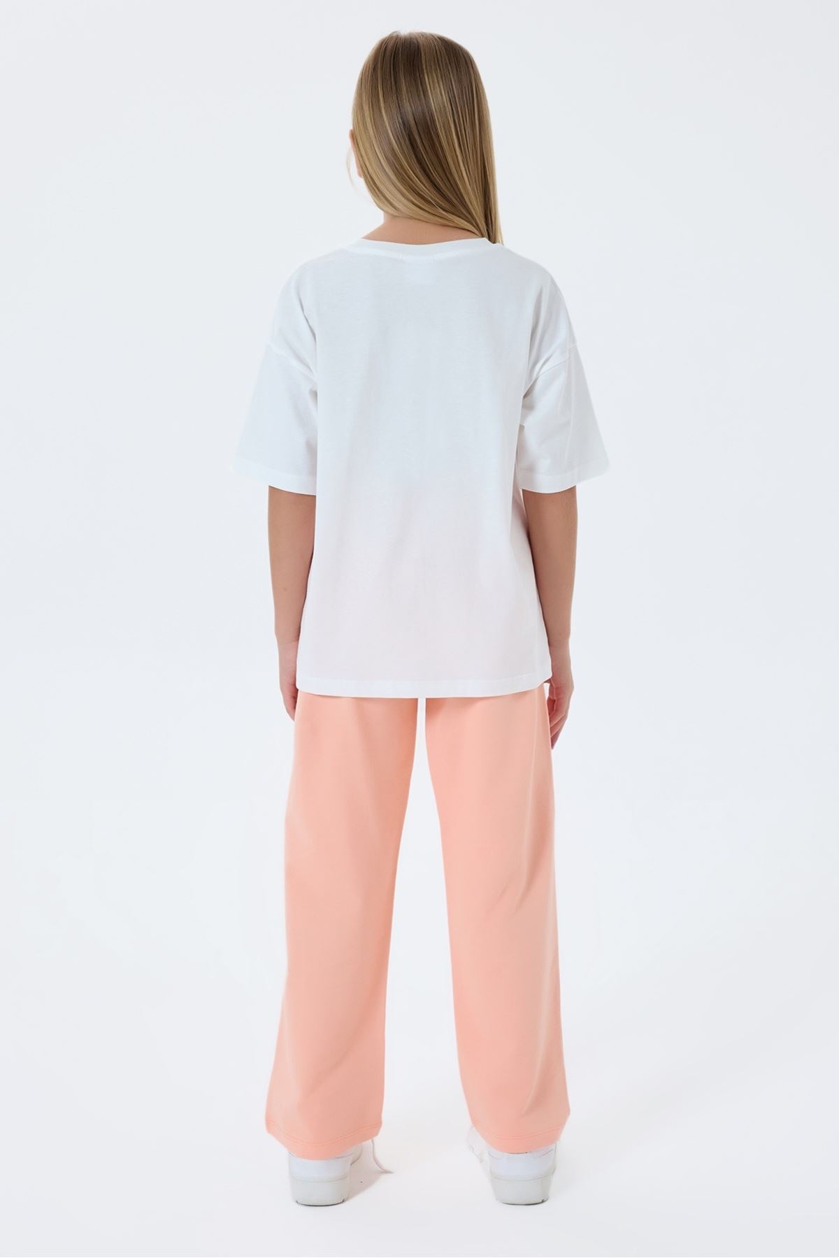 4-15 Yaş Lisanslı Us Polo Assn Kız Çocuk Takım-Somon