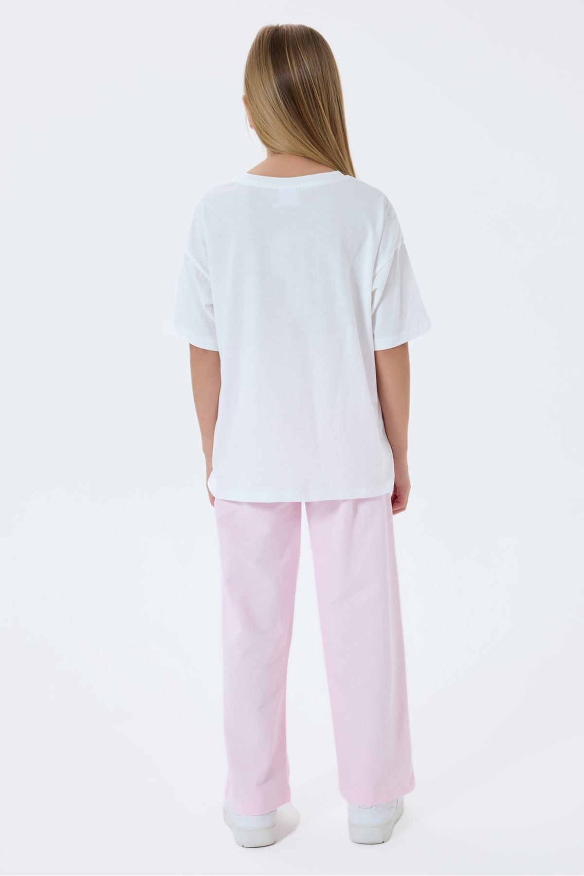 4-15 Yaş Lisanslı Us Polo Assn Kız Çocuk Takım-Lila