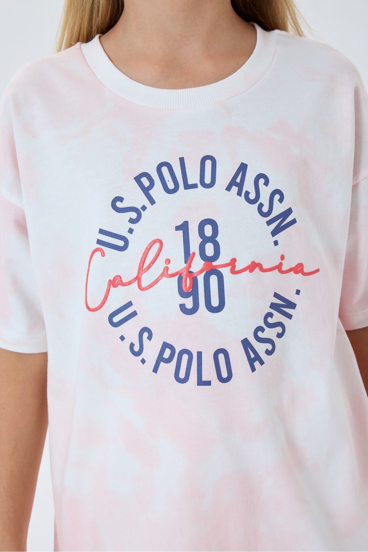 4-15 Yaş Lisanslı Us Polo Assn Kız Çocuk Takım-Mercan
