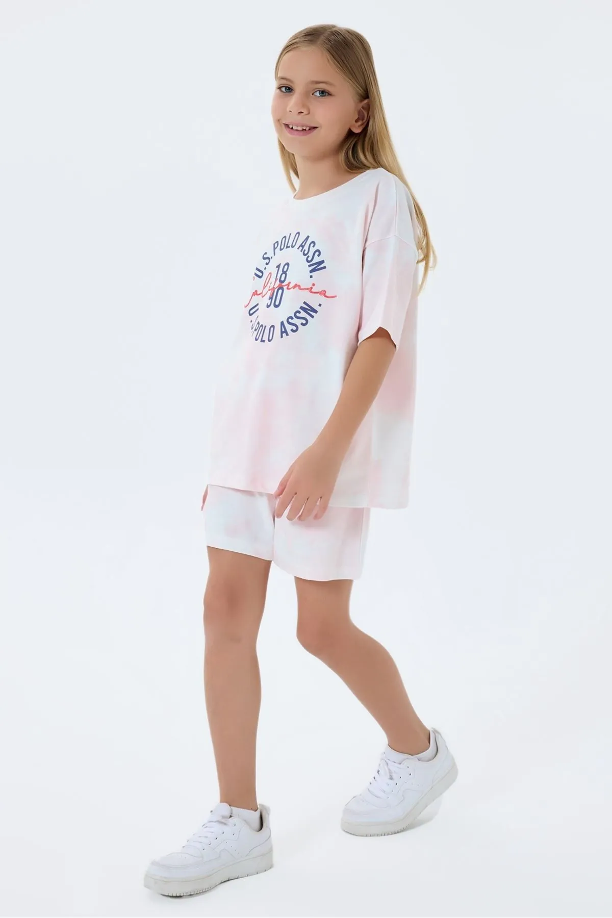 4-15 Yaş Lisanslı Us Polo Assn Kız Çocuk Takım-Mercan