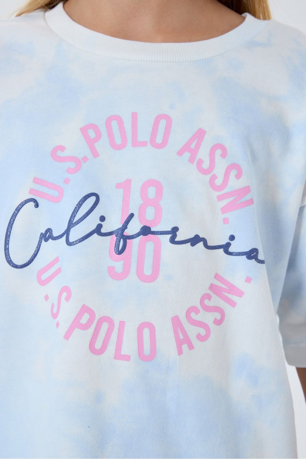 4-15 Yaş Lisanslı Us Polo Assn Kız Çocuk Takım-Mavi