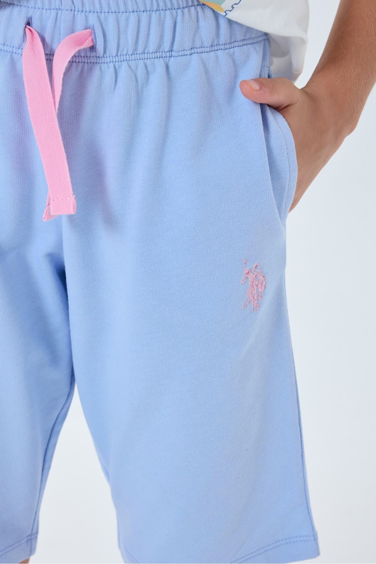 4-15 Yaş Lisanslı Us Polo Assn Kız Çocuk Takım-Mavi