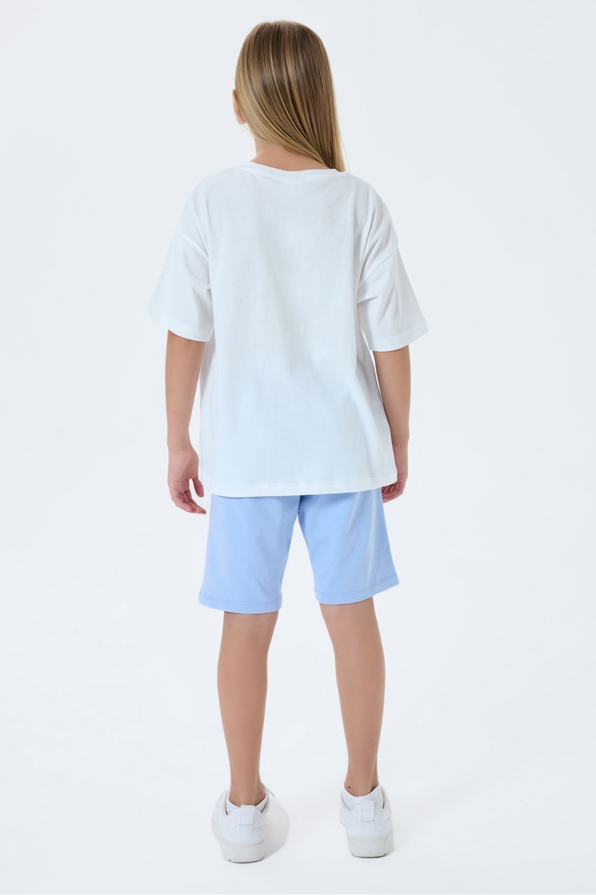 4-15 Yaş Lisanslı Us Polo Assn Kız Çocuk Takım-Mavi