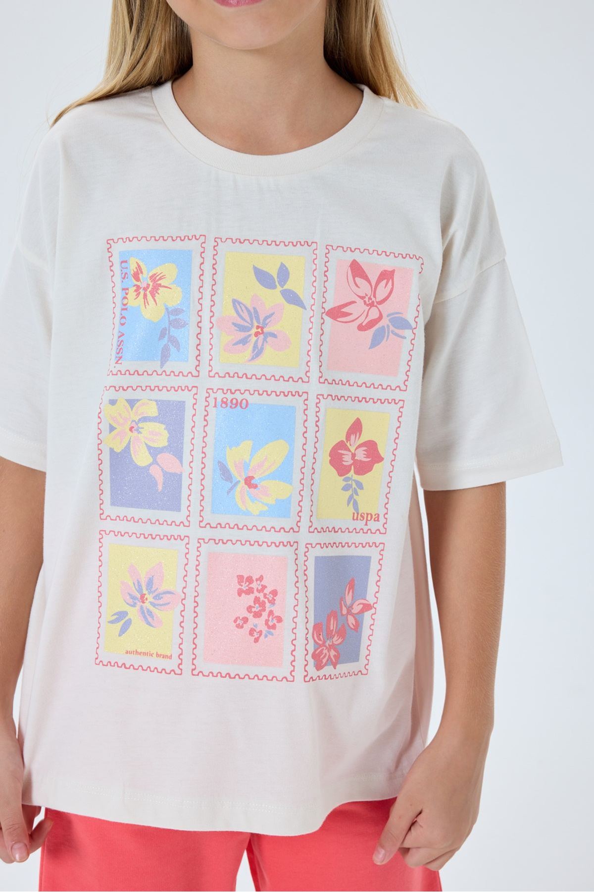 4-15 Yaş Lisanslı Us Polo Assn Kız Çocuk Takım-Mercan