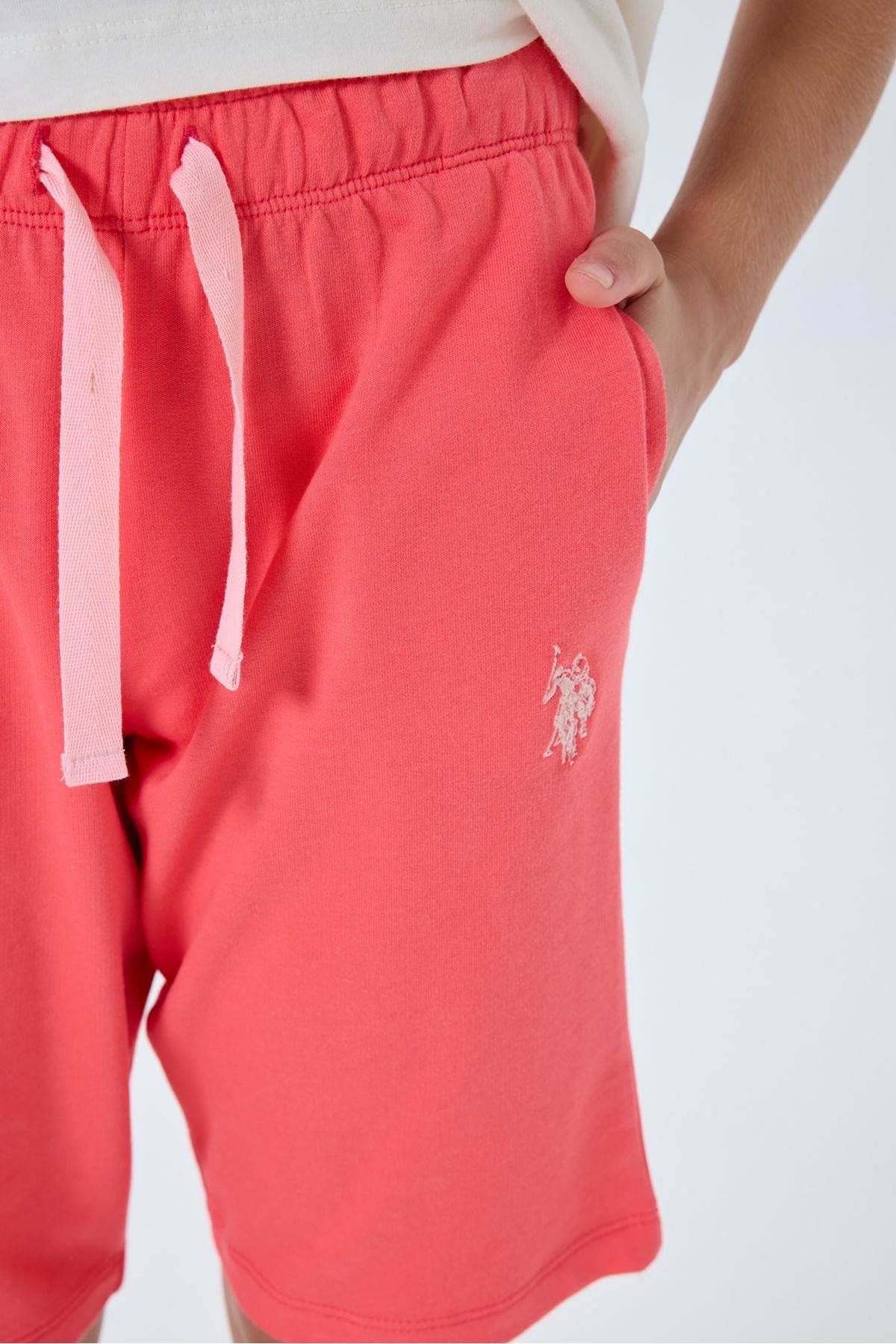 4-15 Yaş Lisanslı Us Polo Assn Kız Çocuk Takım-Mercan