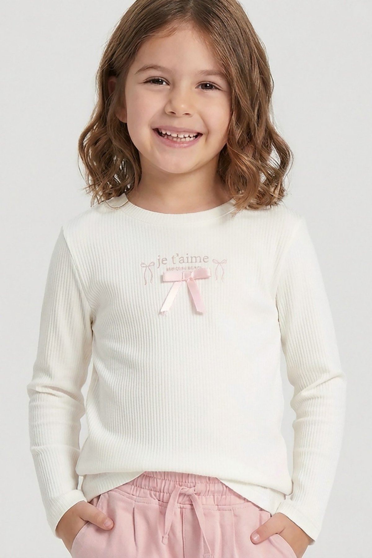 4-9 Yaş Mia Girls Kız Çocuk Sweat-Ekru