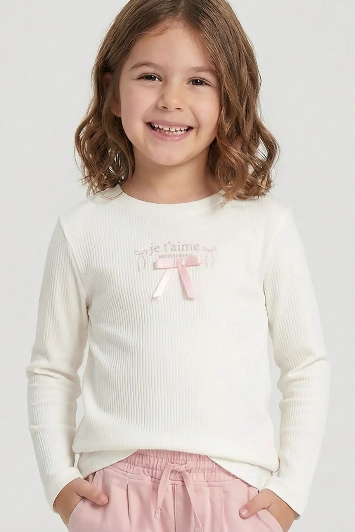 4-9 Yaş Mia Girls Kız Çocuk Sweat-Ekru