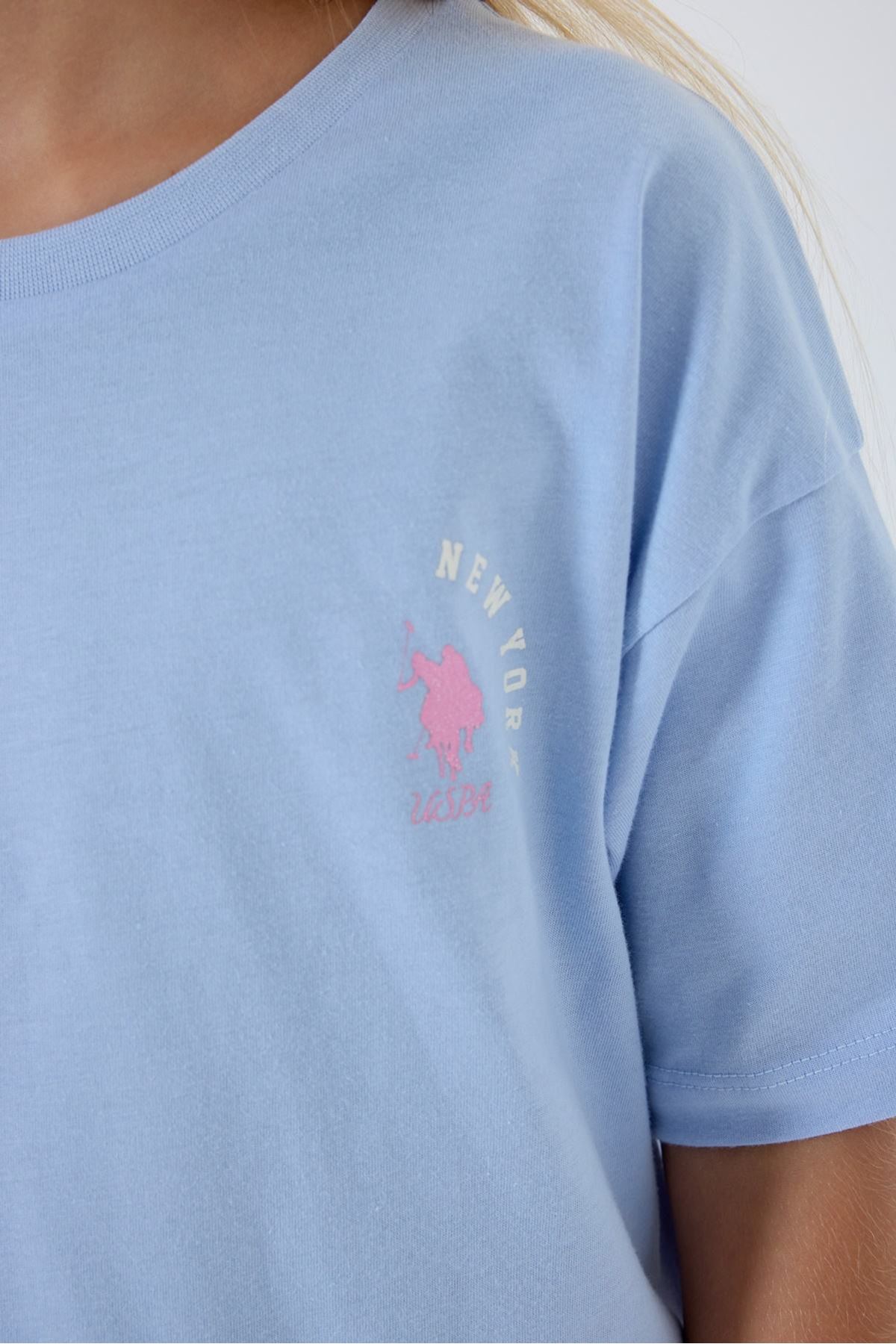 4-15 Yaş Lisanslı Us Polo Assn Kız Çocuk Takım-Mavi