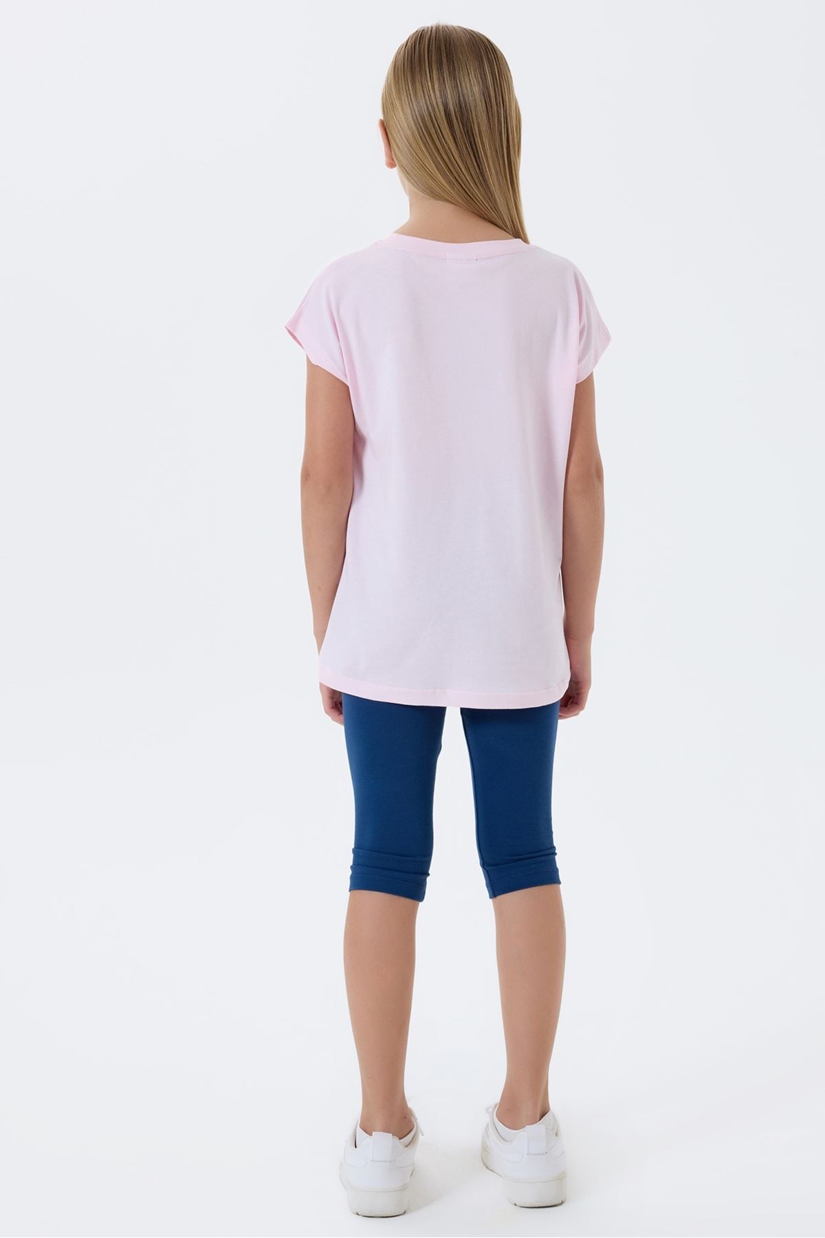 4-15 Yaş Lisanslı Us Polo Assn Kız Çocuk Takım-Pembe