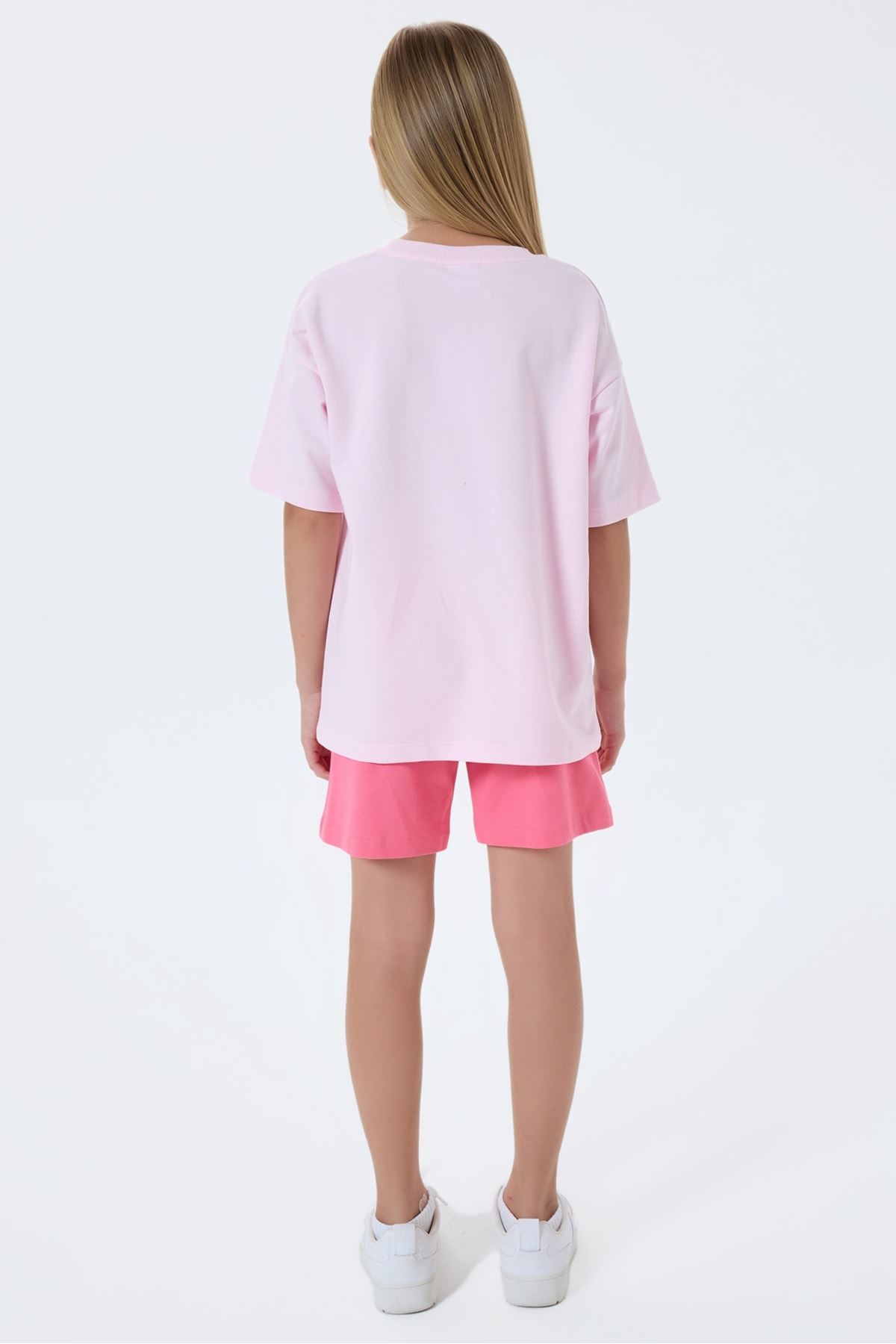 4-15 Yaş Lisanslı Us Polo Assn Kız Çocuk Takım-Pembe