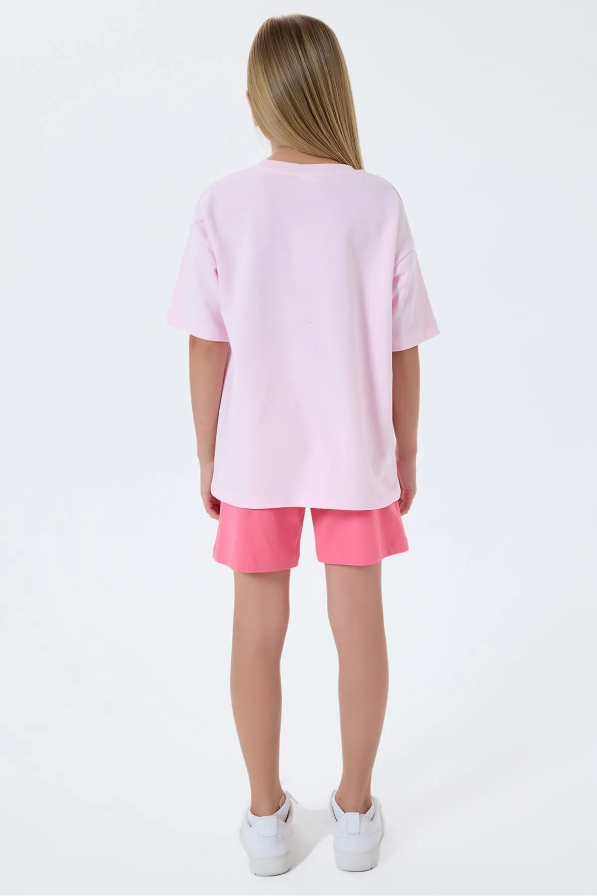 4-15 Yaş Lisanslı Us Polo Assn Kız Çocuk Takım-Pembe