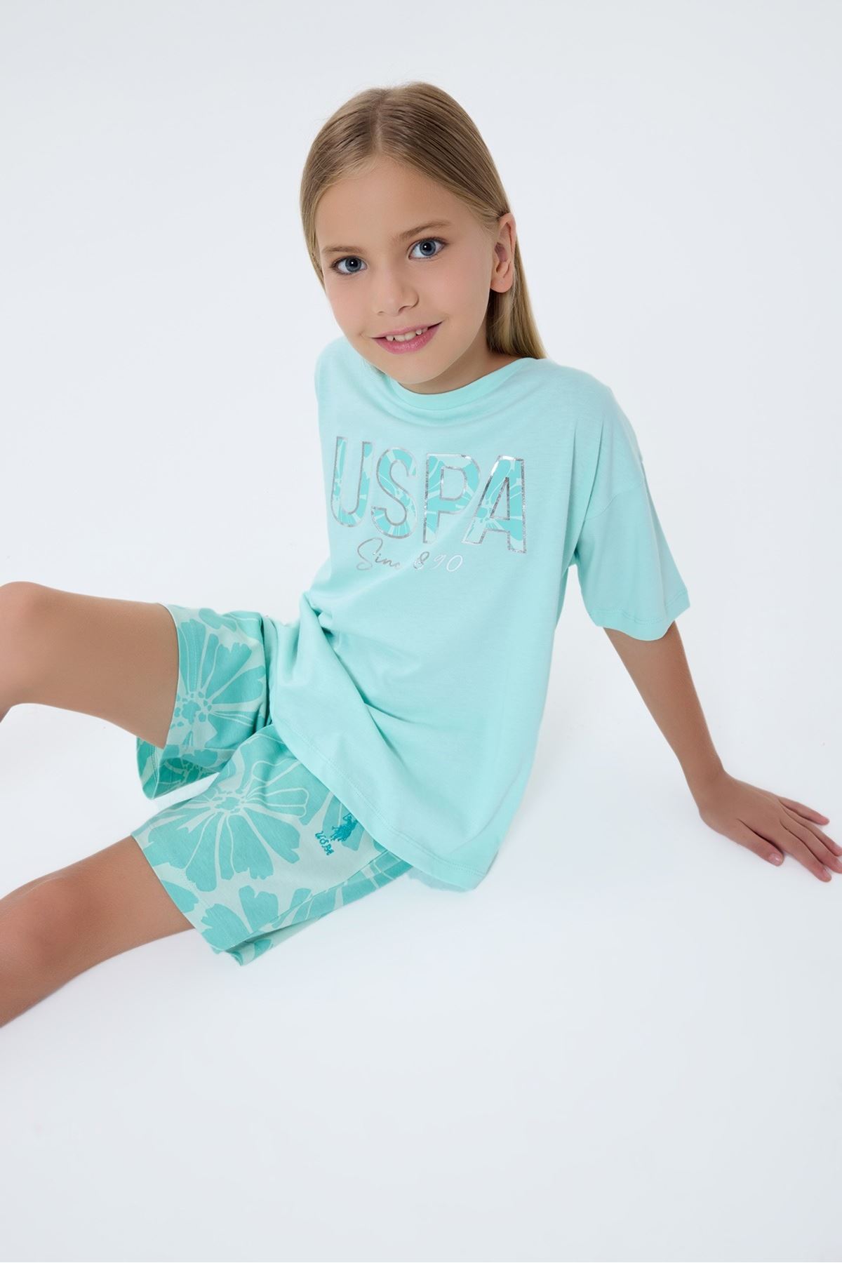 4-15 Yaş Lisanslı Us Polo Assn Kız Çocuk Takım-Nil