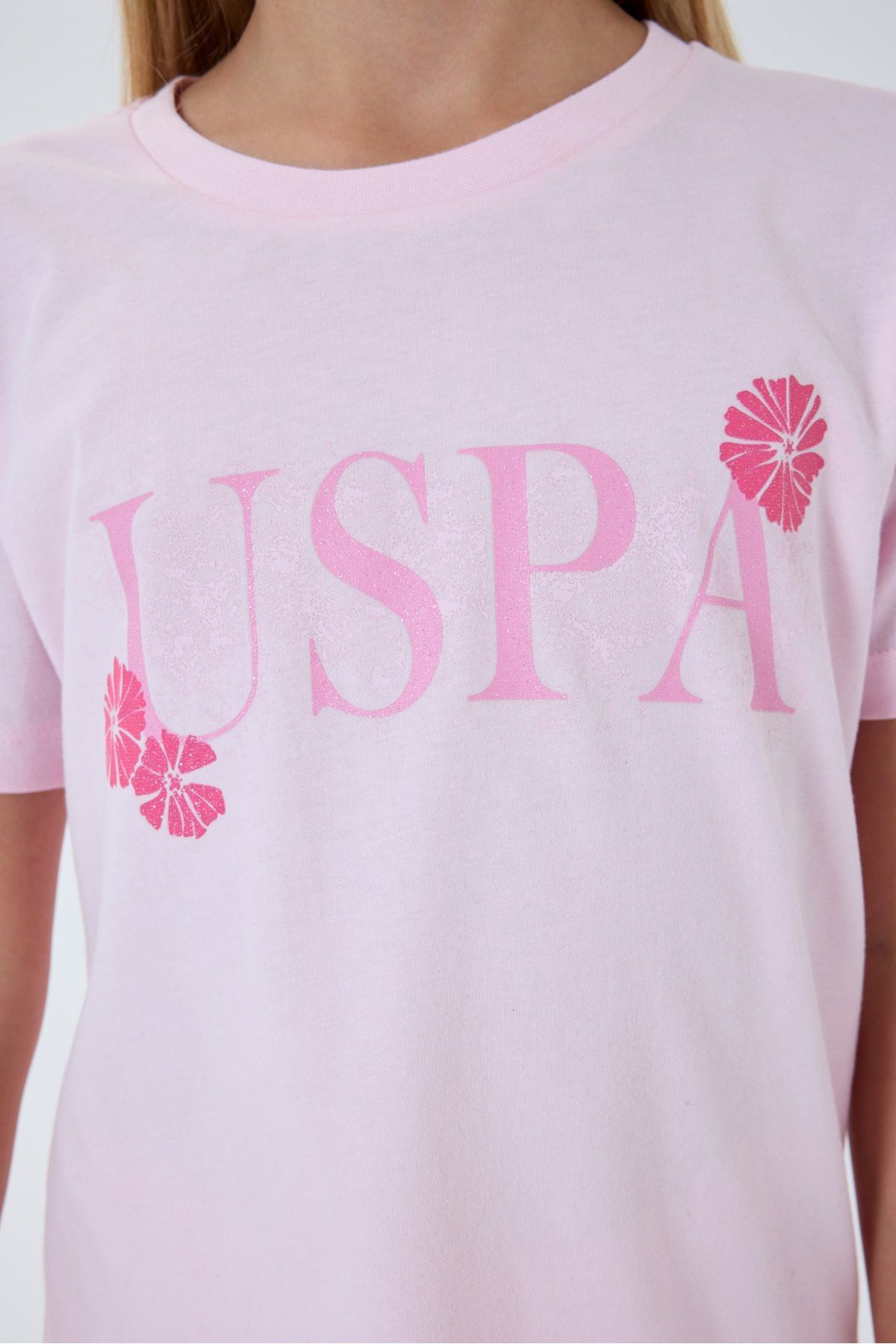 4-15 Yaş Lisanslı Us Polo Assn Kız Çocuk Takım-Pembe