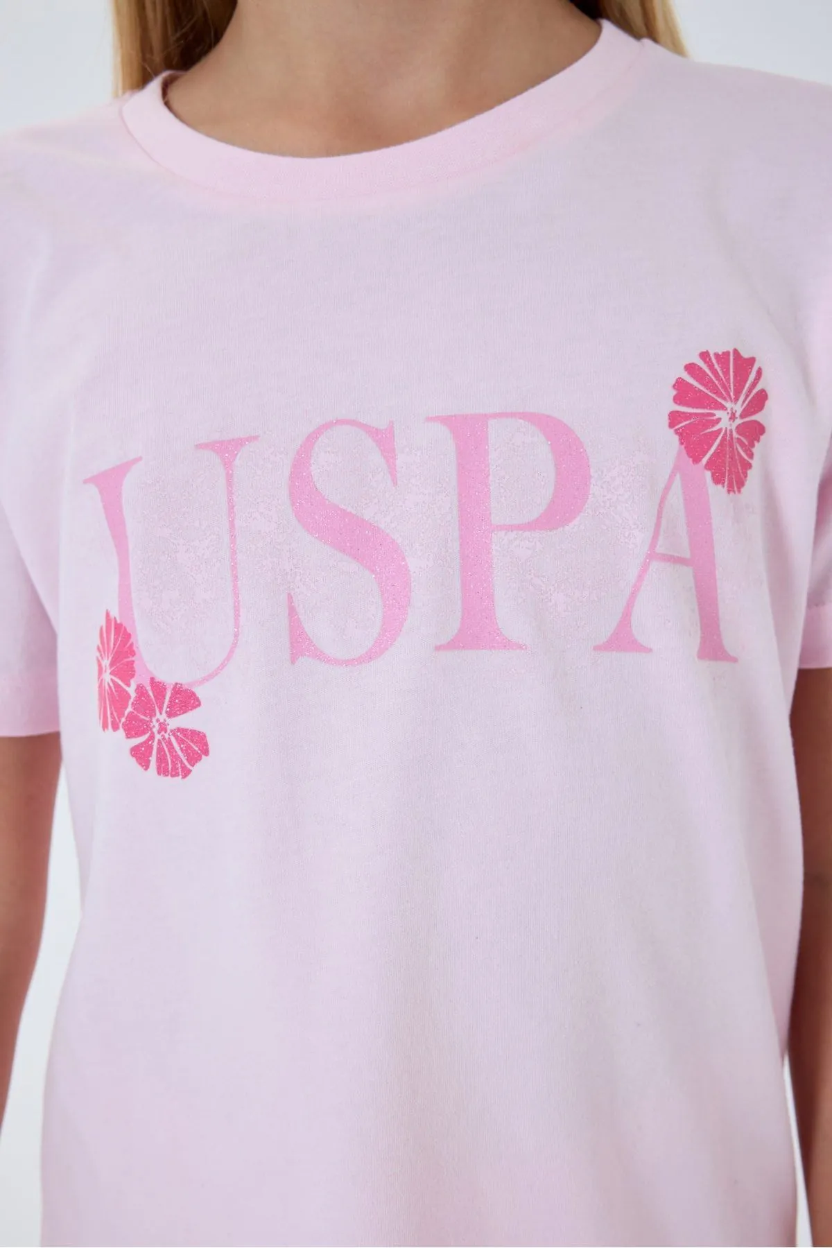 4-15 Yaş Lisanslı Us Polo Assn Kız Çocuk Takım-Pembe