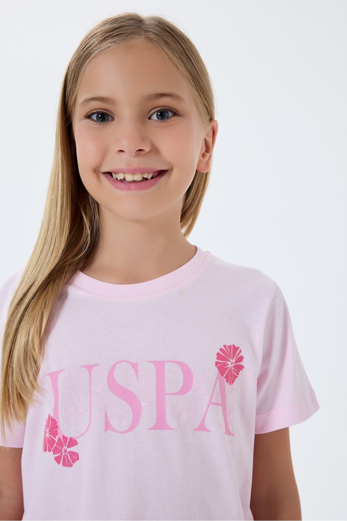 4-15 Yaş Lisanslı Us Polo Assn Kız Çocuk Takım-Pembe