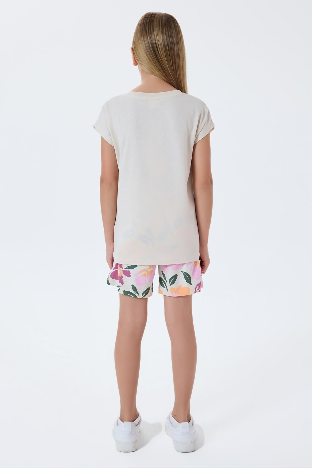 4-15 Yaş Lisanslı Us Polo Assn Kız Çocuk Takım-Latte