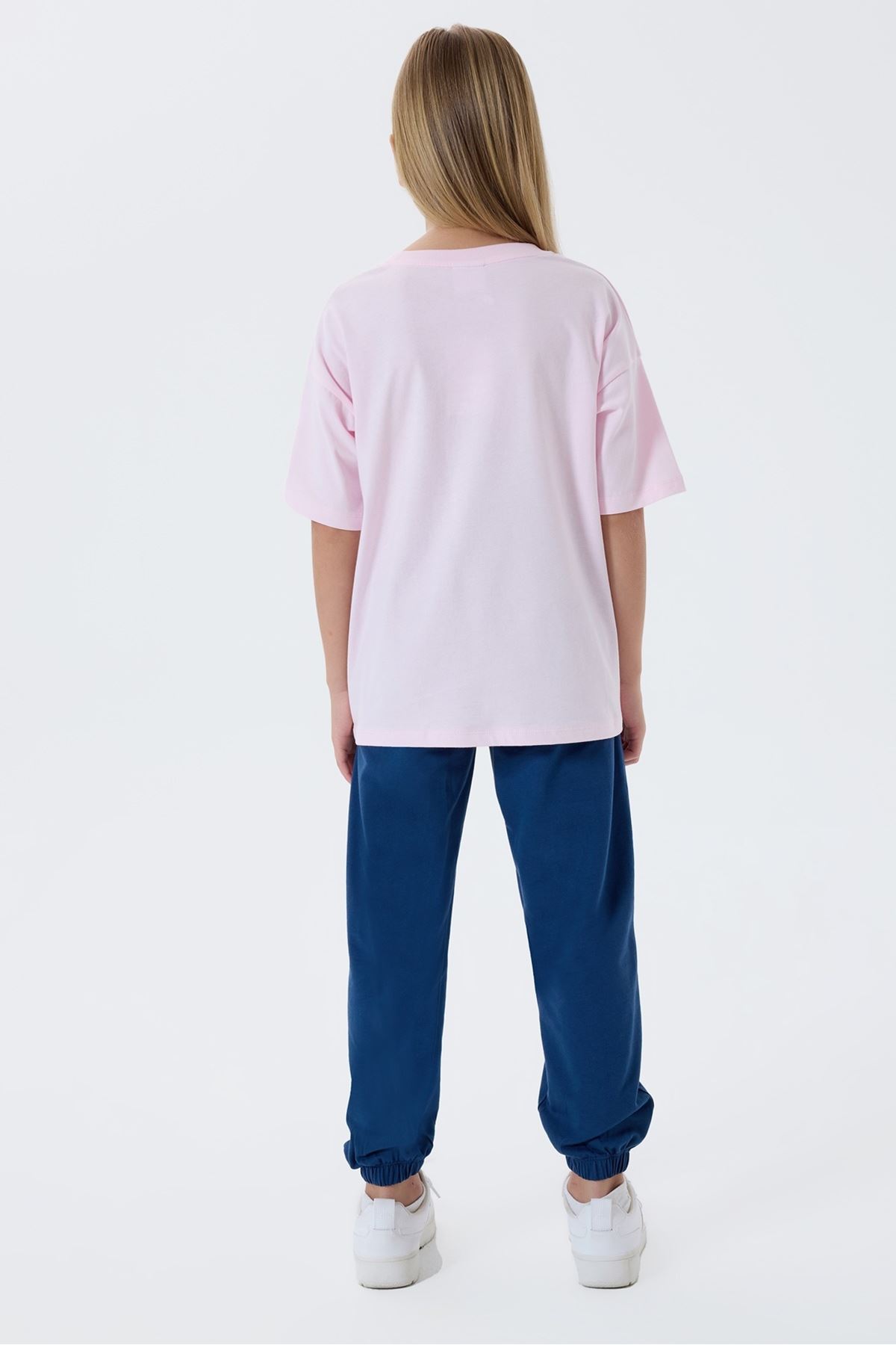 4-15 Yaş Lisanslı Us Polo Assn Kız Çocuk Takım-Pembe