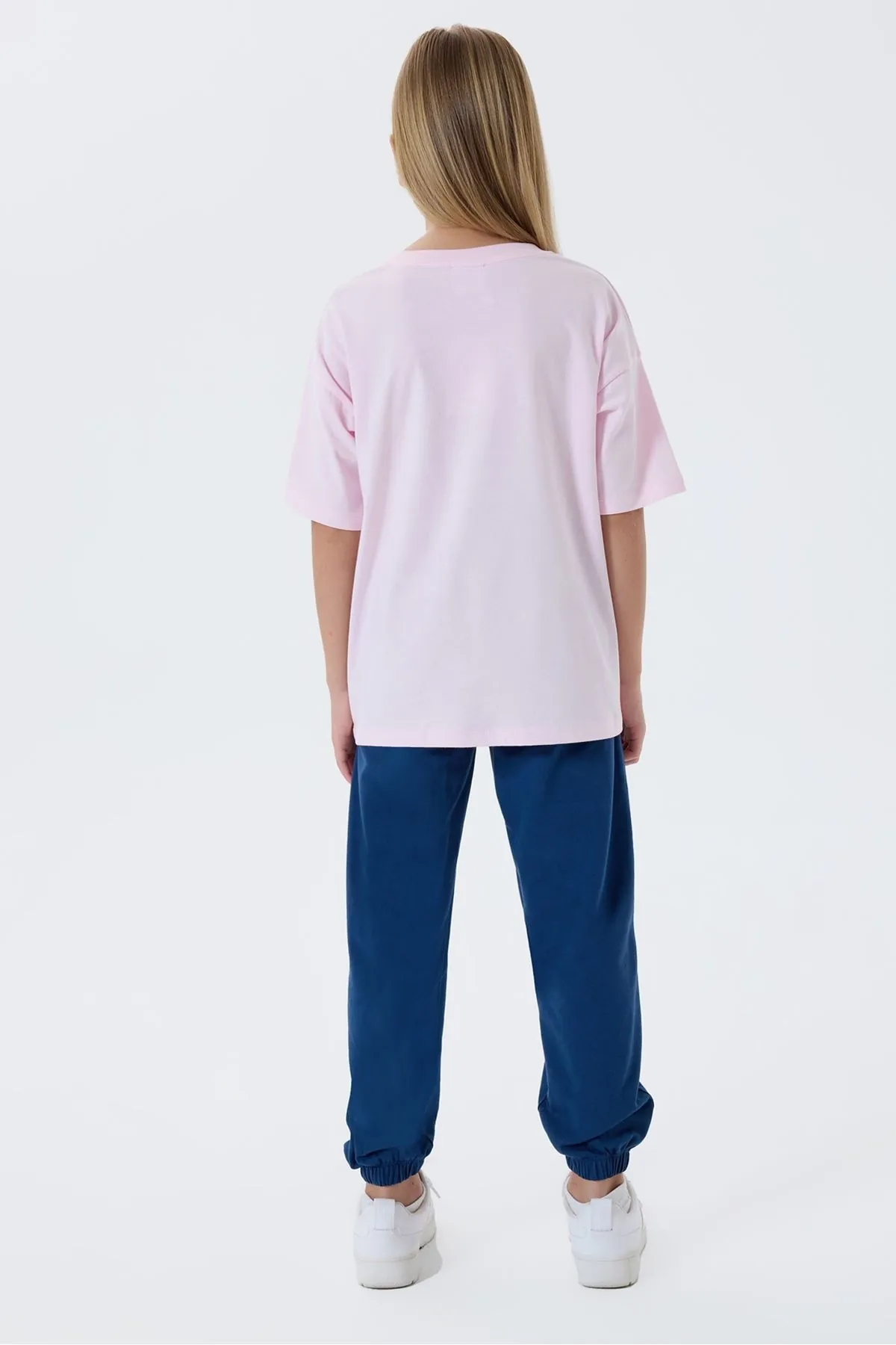 4-15 Yaş Lisanslı Us Polo Assn Kız Çocuk Takım-Pembe