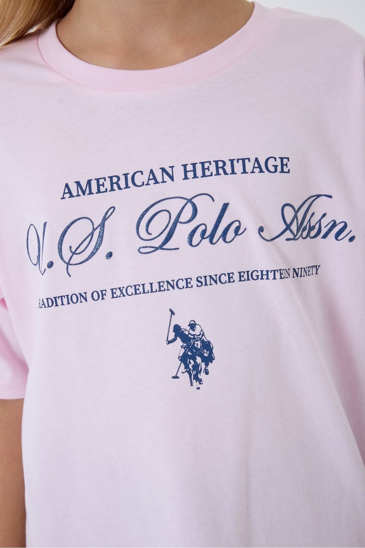4-15 Yaş Lisanslı Us Polo Assn Kız Çocuk Takım-Pembe