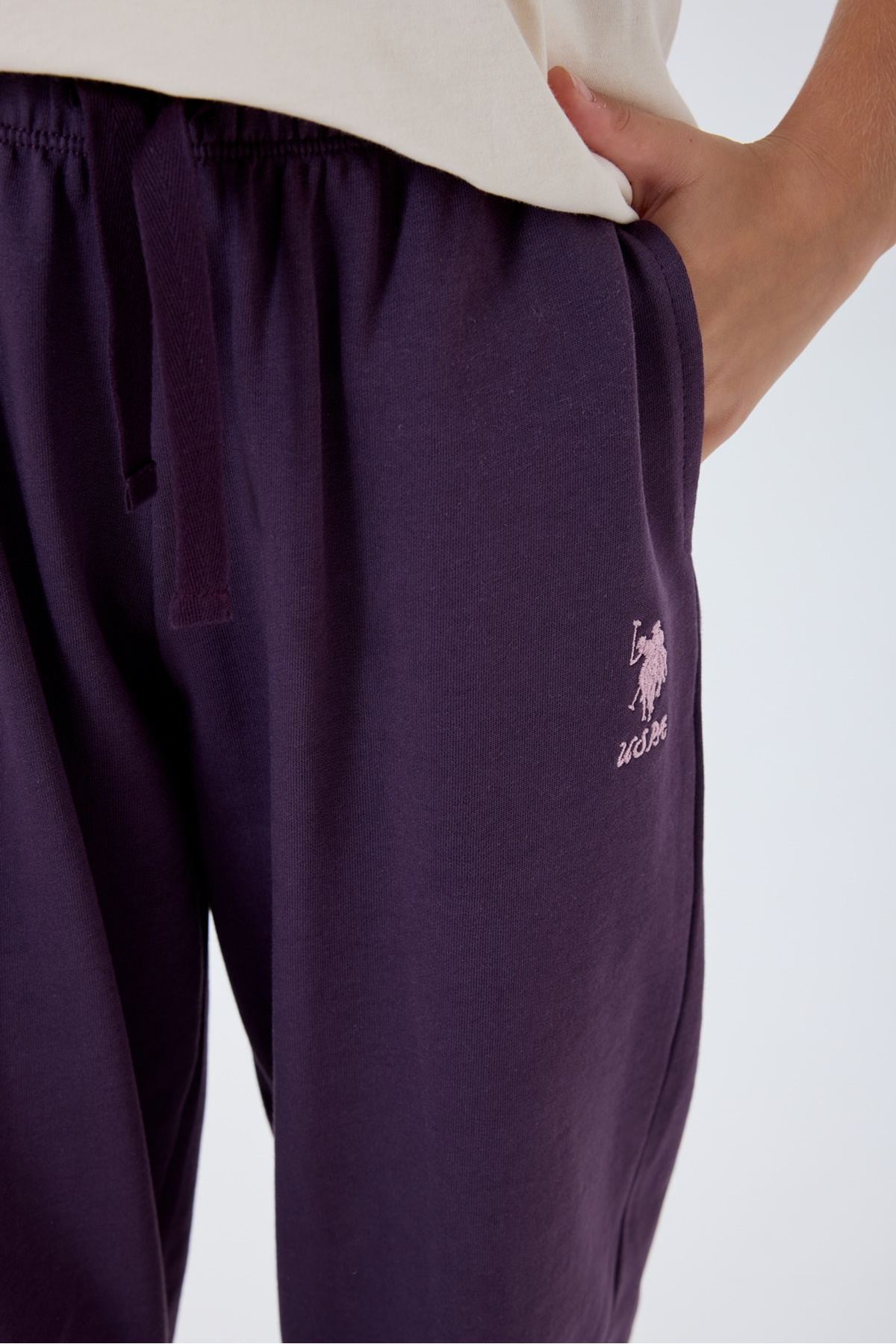 4-15 Yaş Lisanslı Us Polo Assn Kız Çocuk Takım-Latte